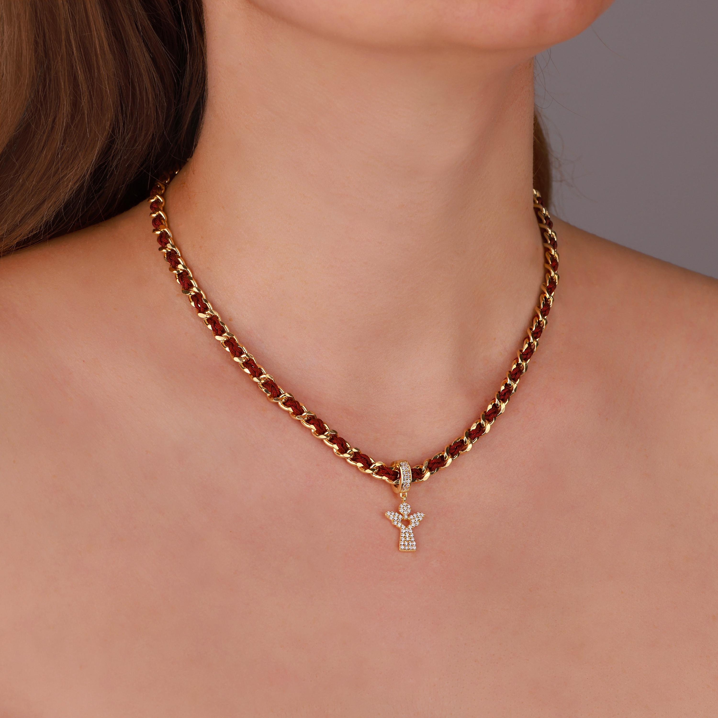 Angel Wing Stone Charm