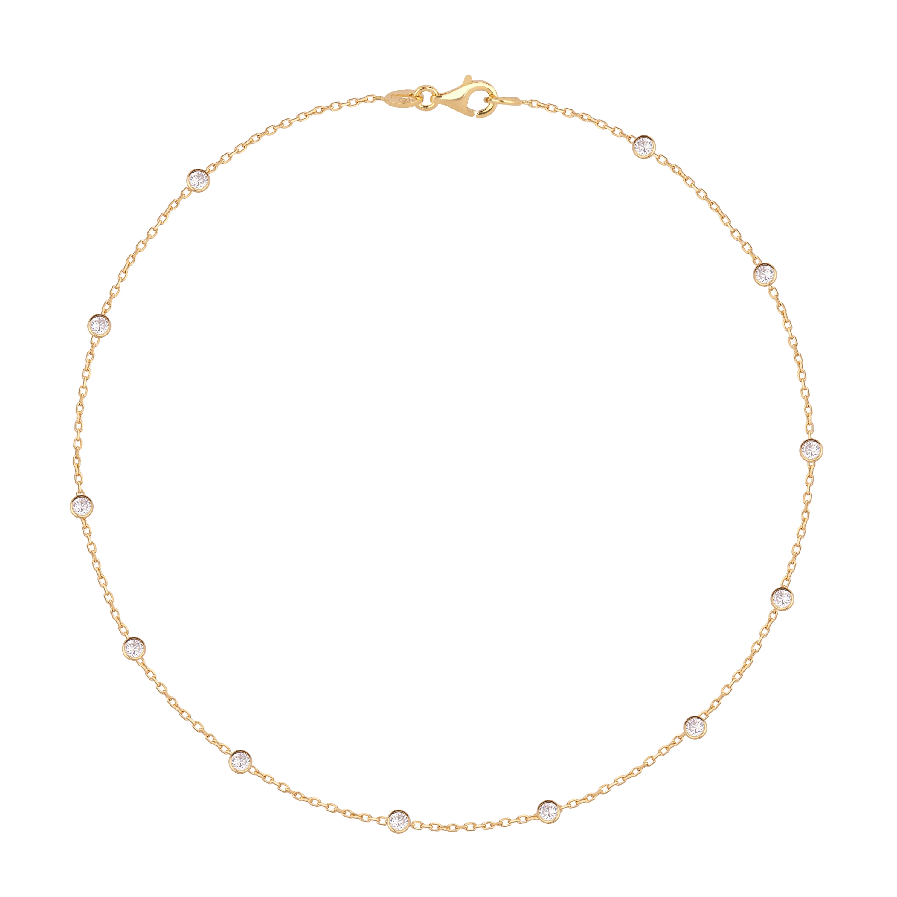 Lunaria Taşlı Gümüş Kolye 