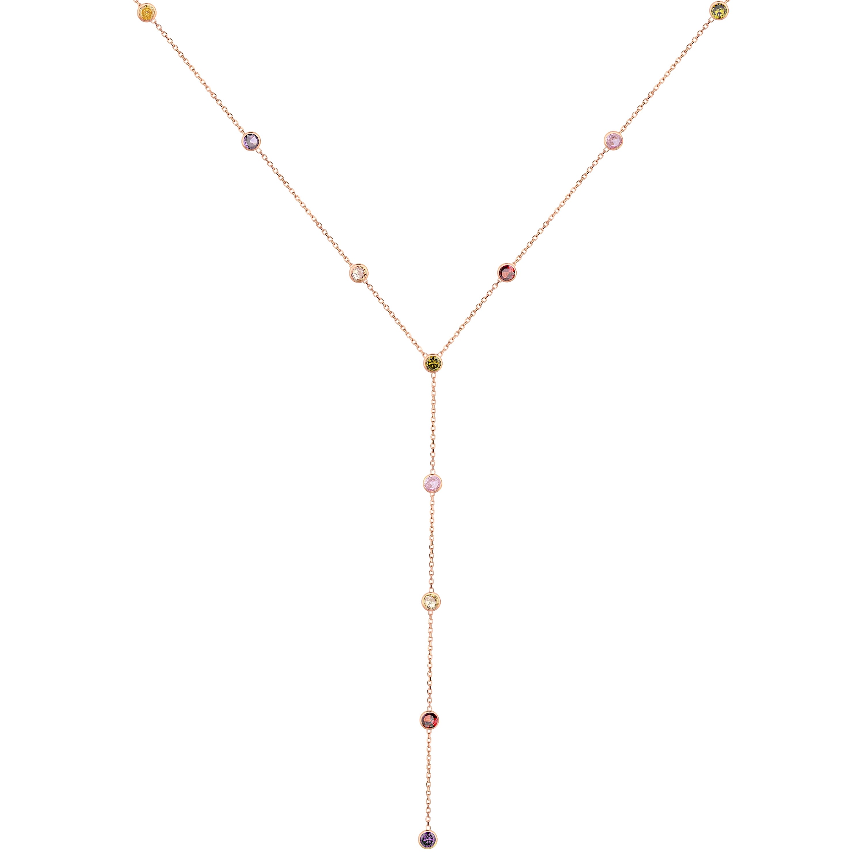 Arlina 4 mm Taşlı Y Kolye