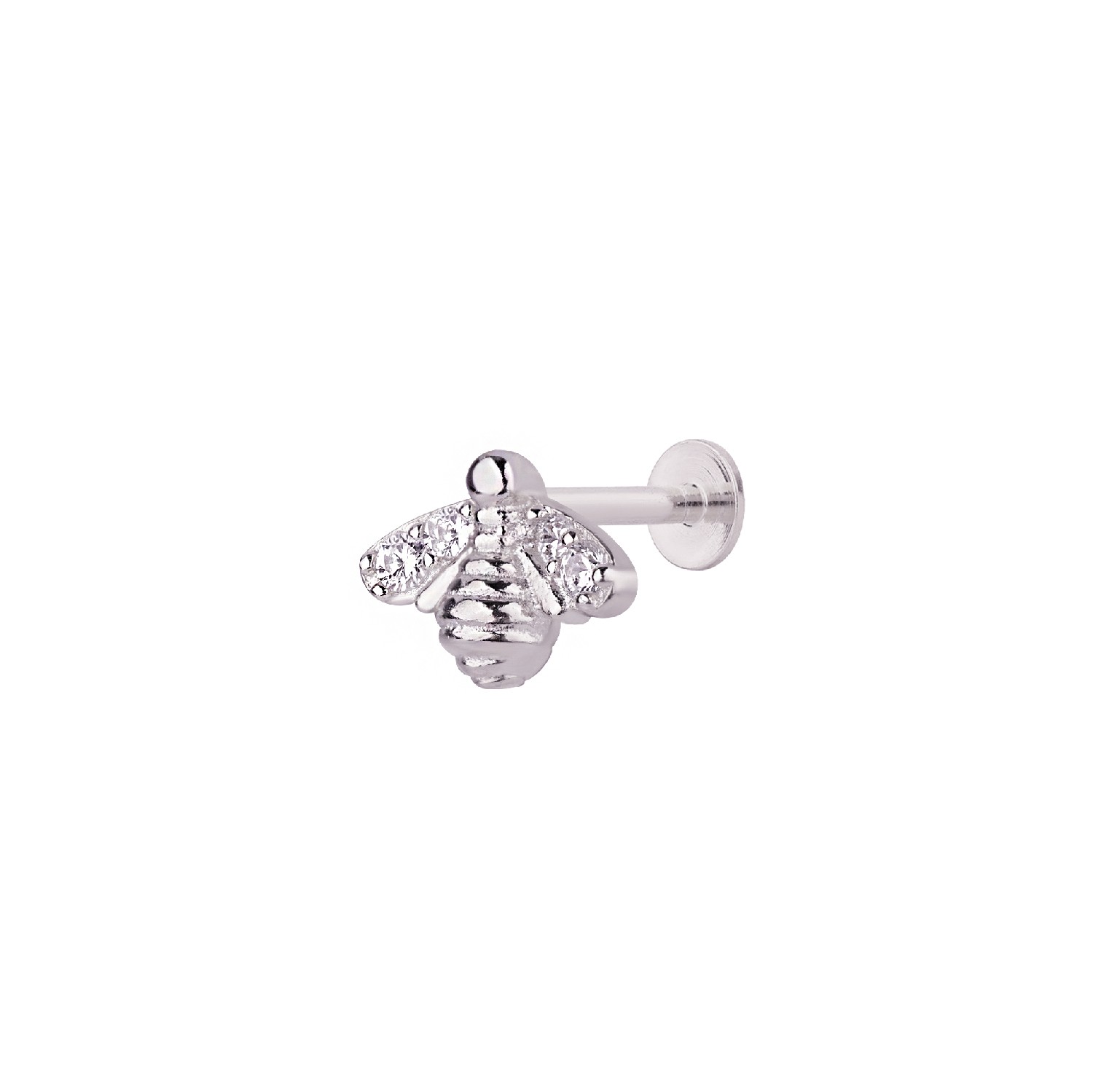 Bee Stone Tragus Earring