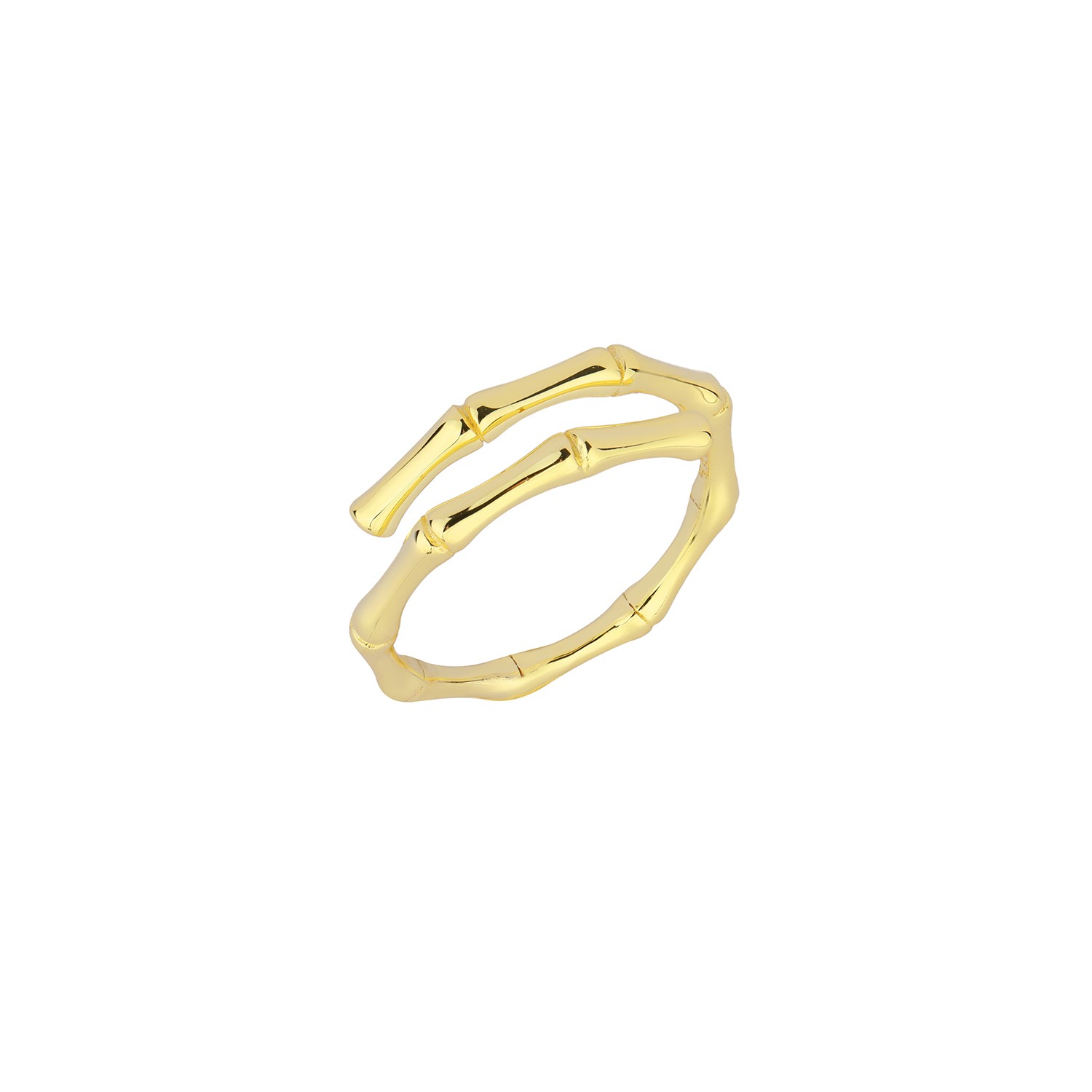 Rotating Bamboo Open Ring