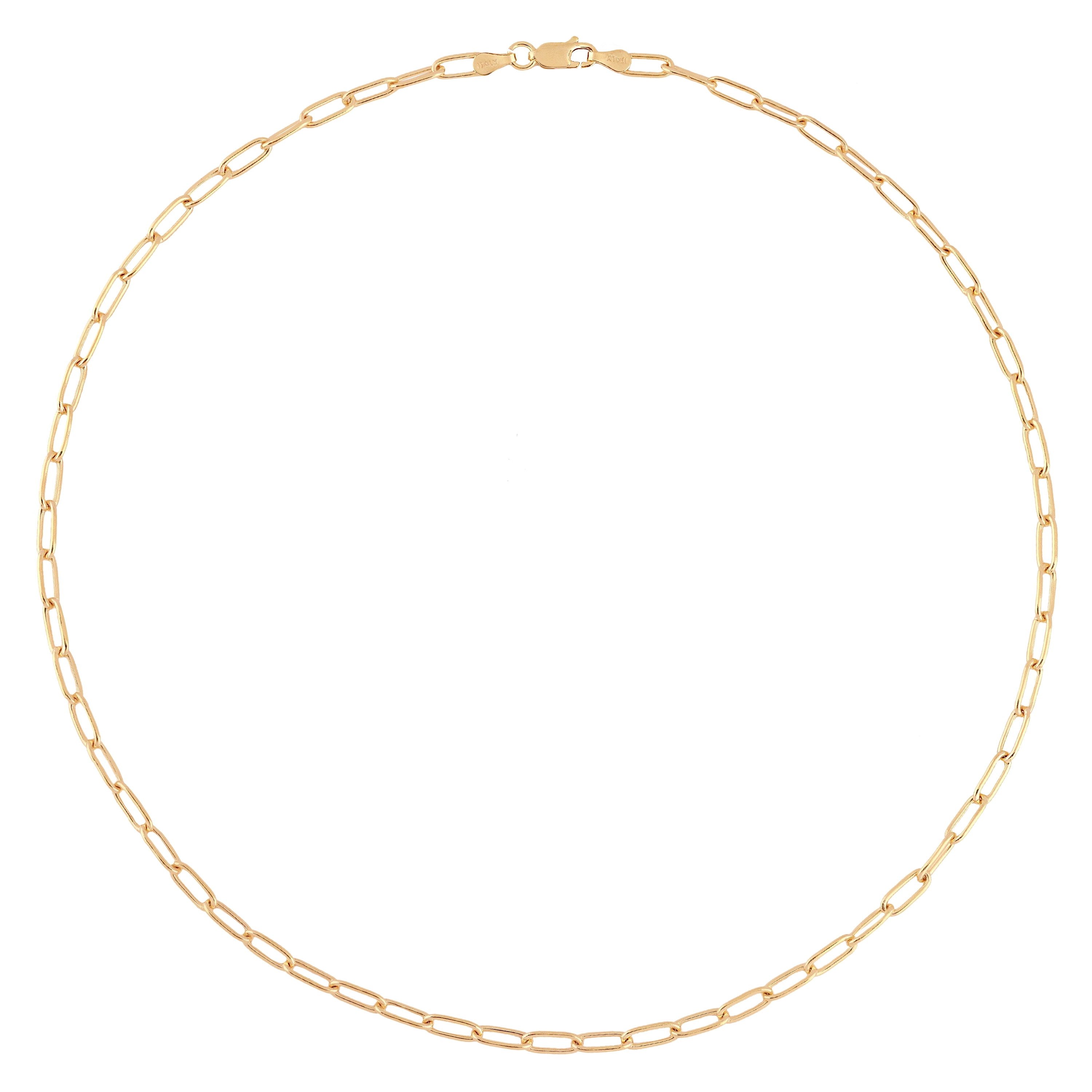 Lina İnce Dikdörtgen Form Gümüş Zincir