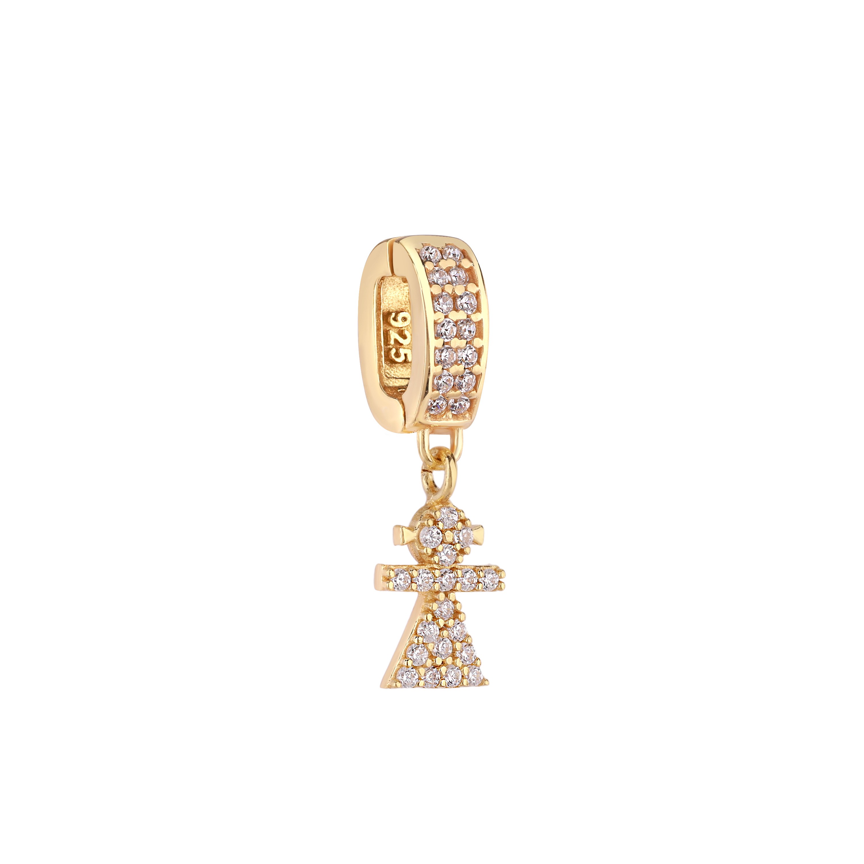 Kız Çocuk Taşlı Charm 