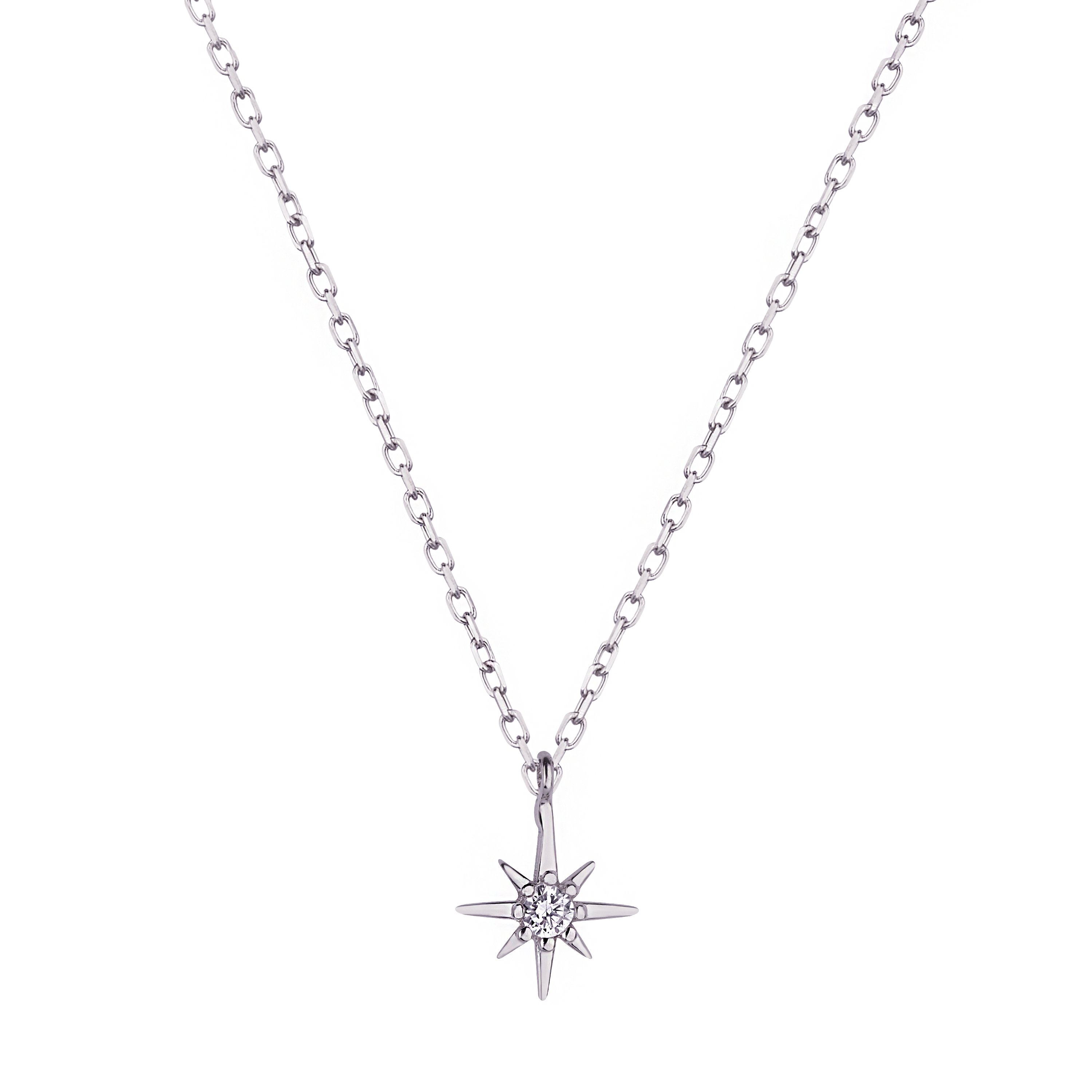 Astréa Full Stone Silver Necklace