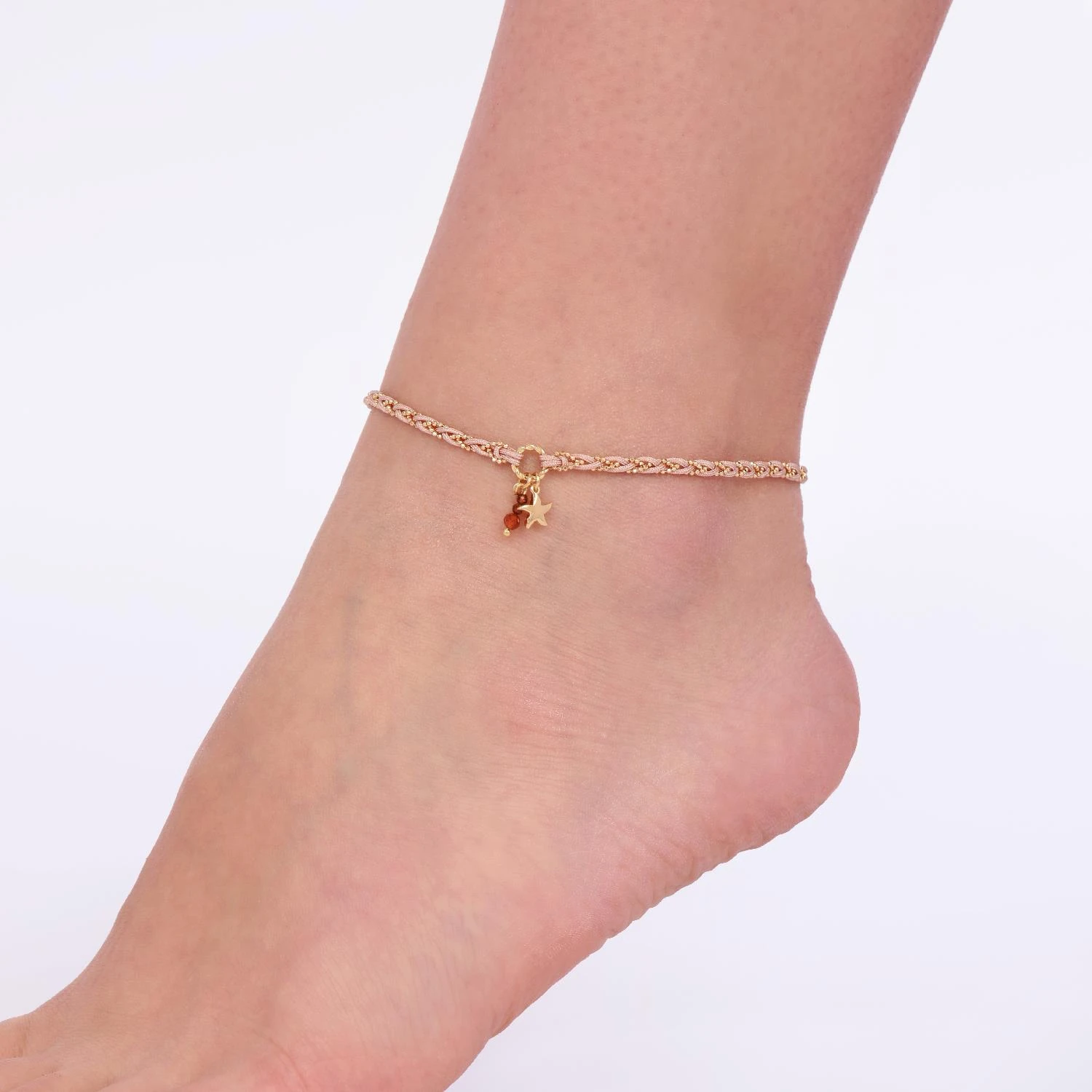 Deniz Yıldızı Figür Örme Gümüş Halhal