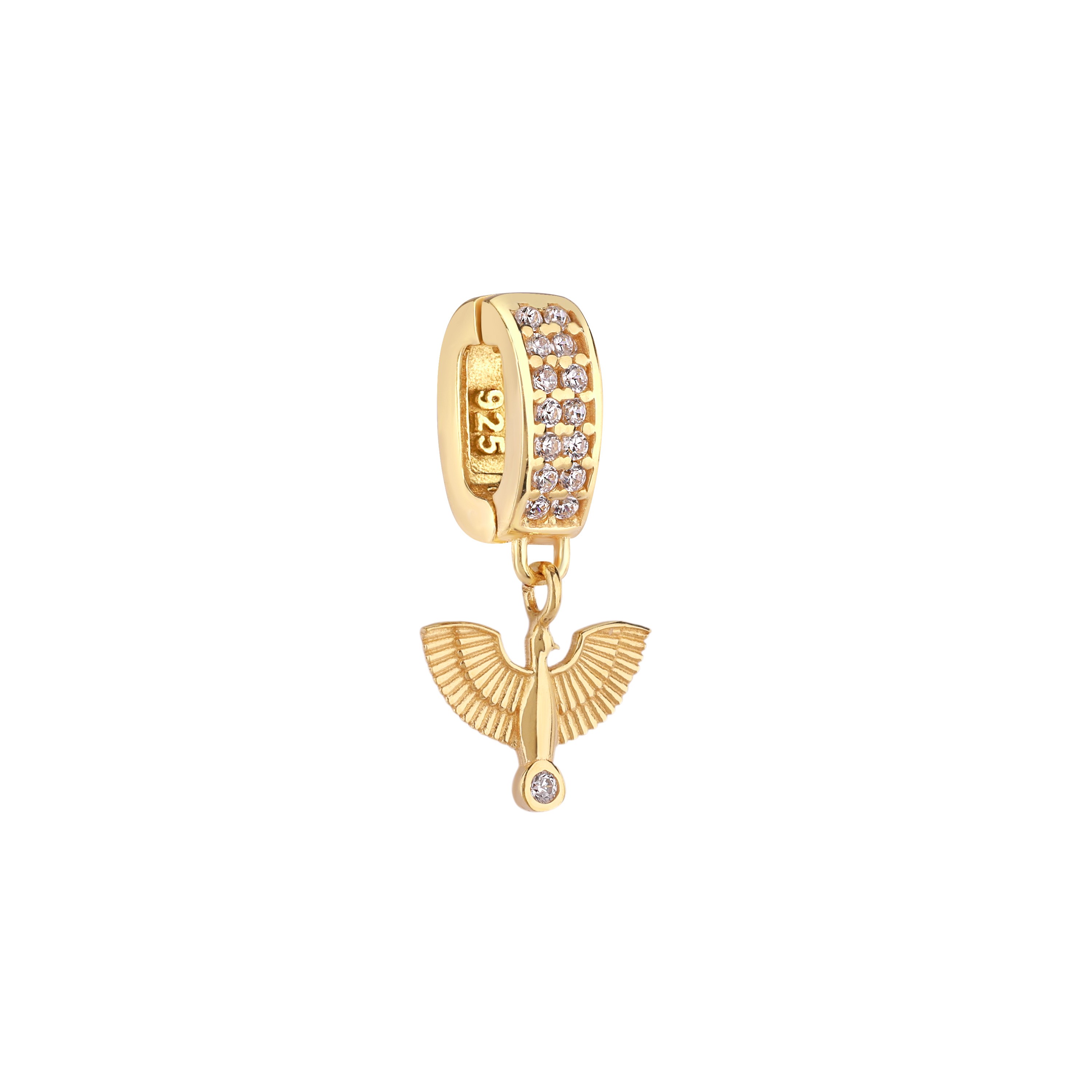 Anka Kuşu Taşlı Charm
