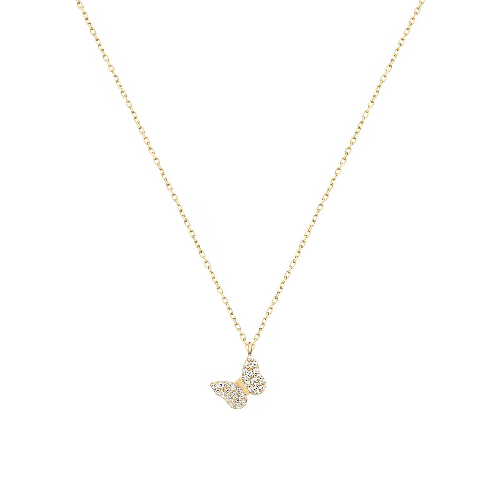 Mini Butterfly Silver Necklace