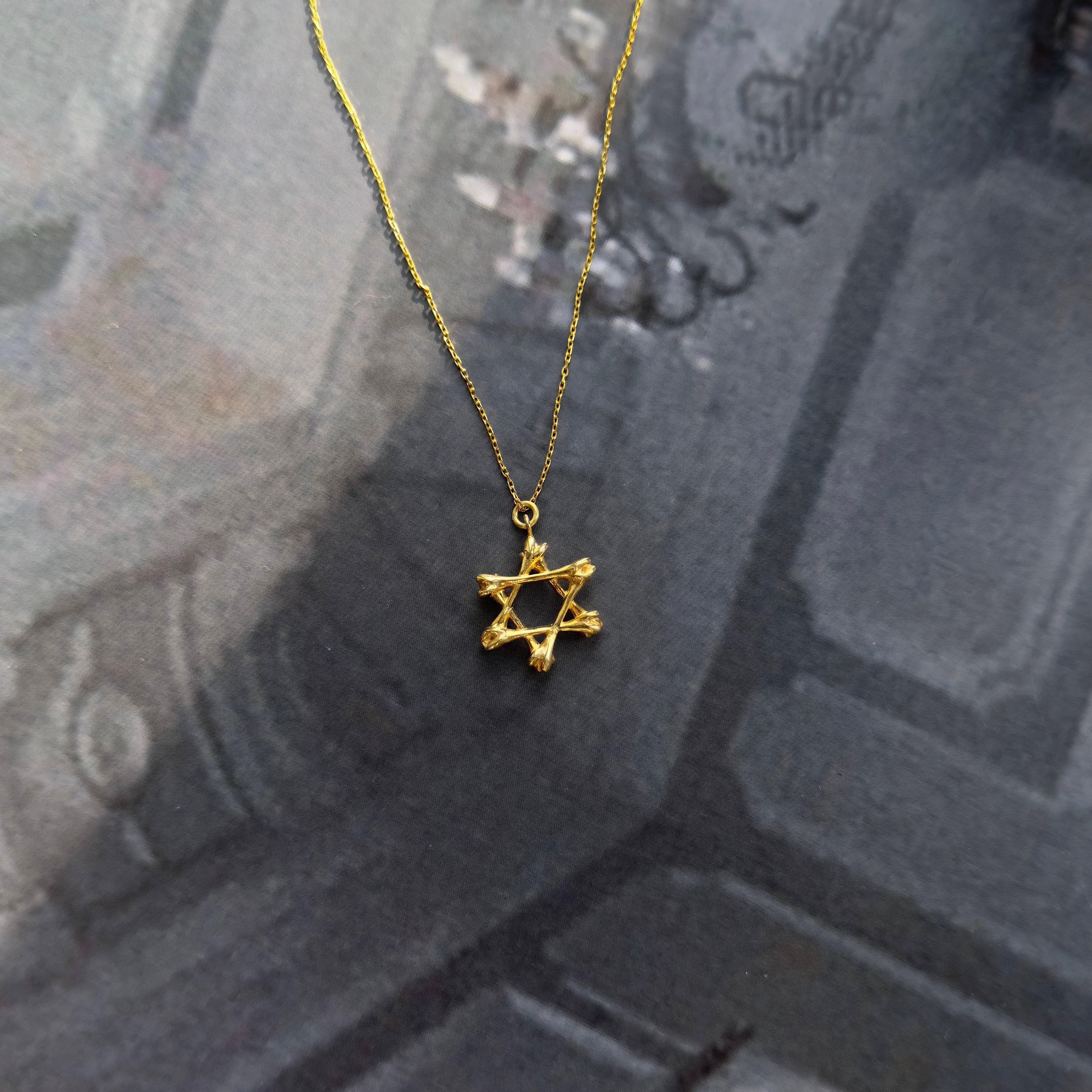 925 Silver - Bone Star Necklace