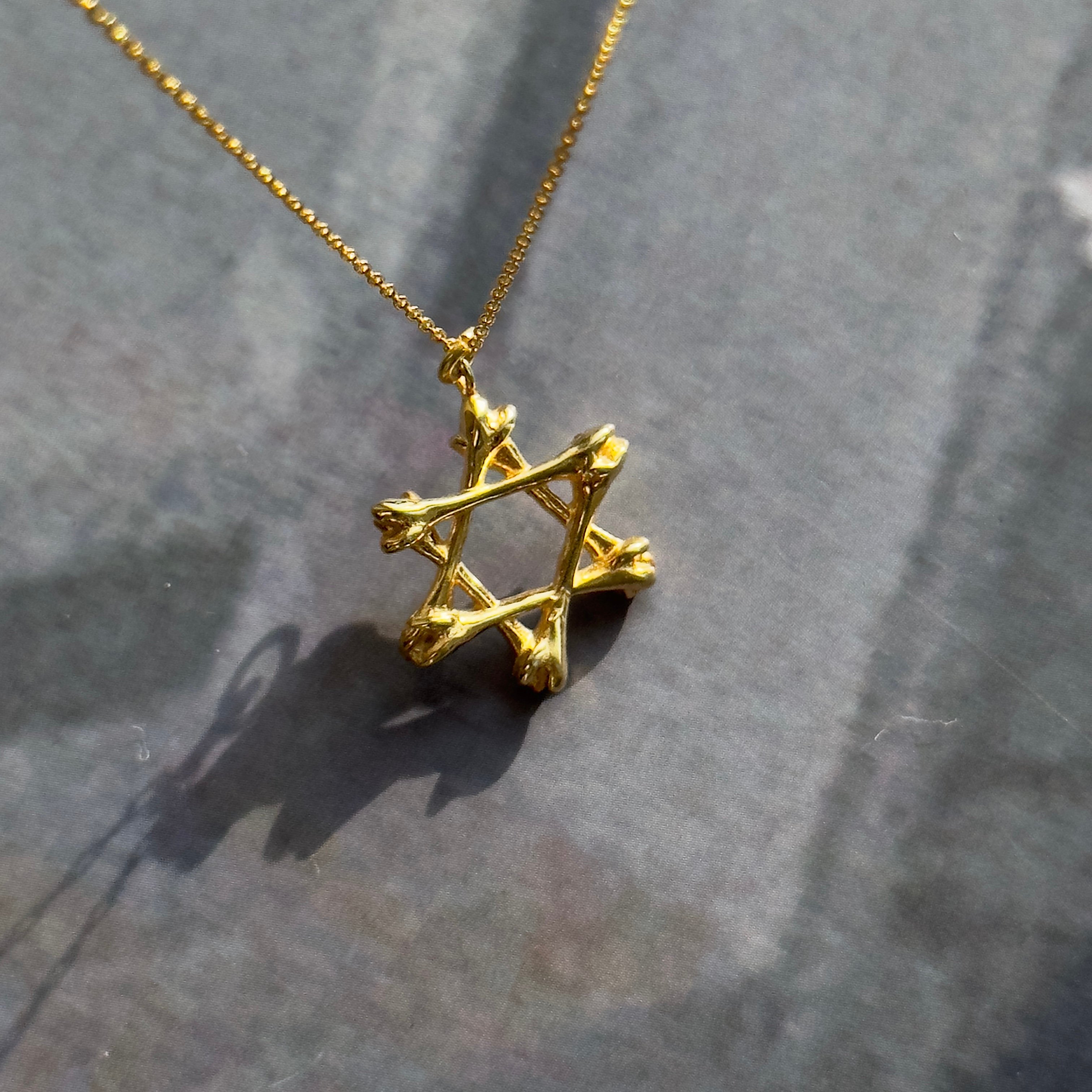 925 Silver - Bone Star Necklace