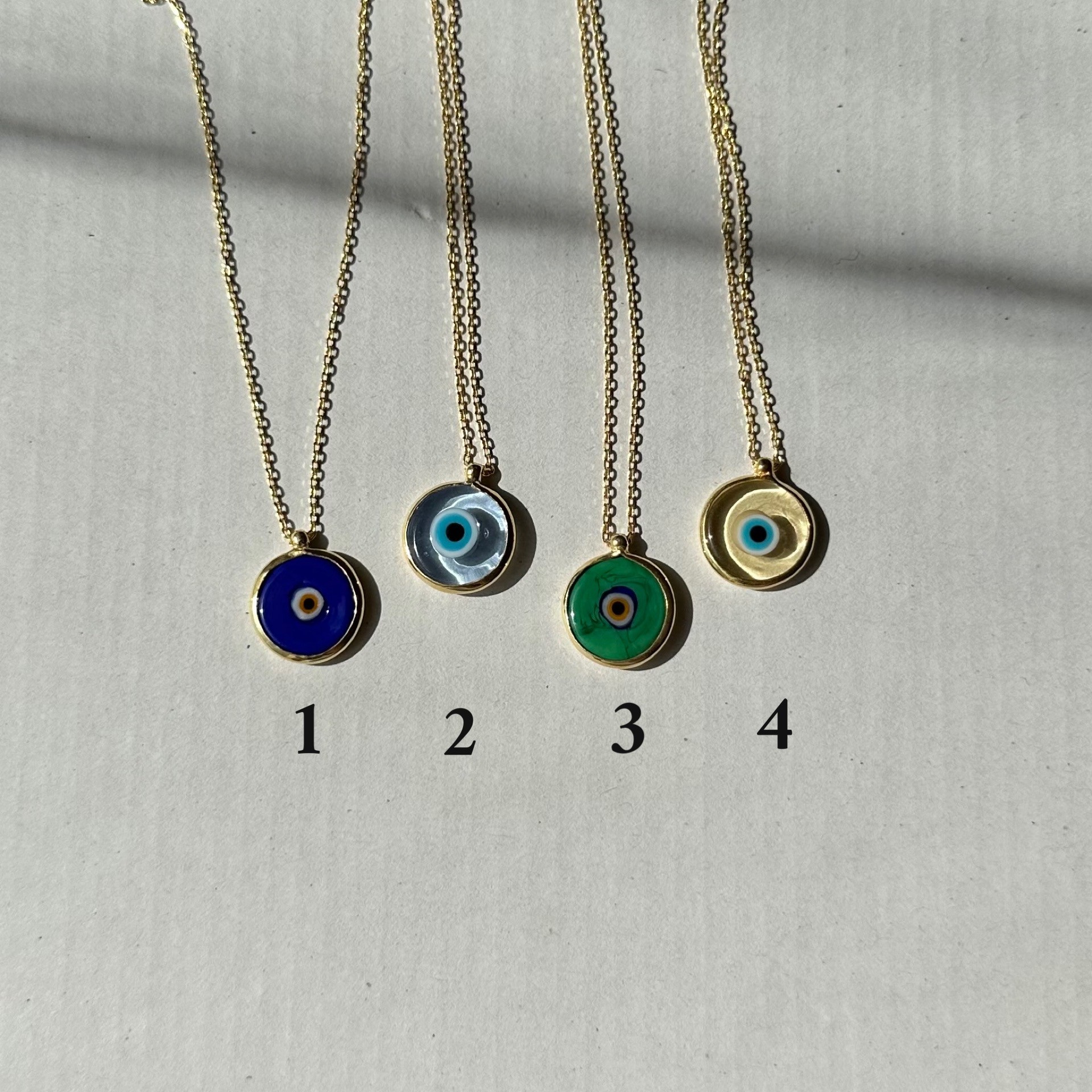 925 Silver - Transparent Evil Eye Necklace