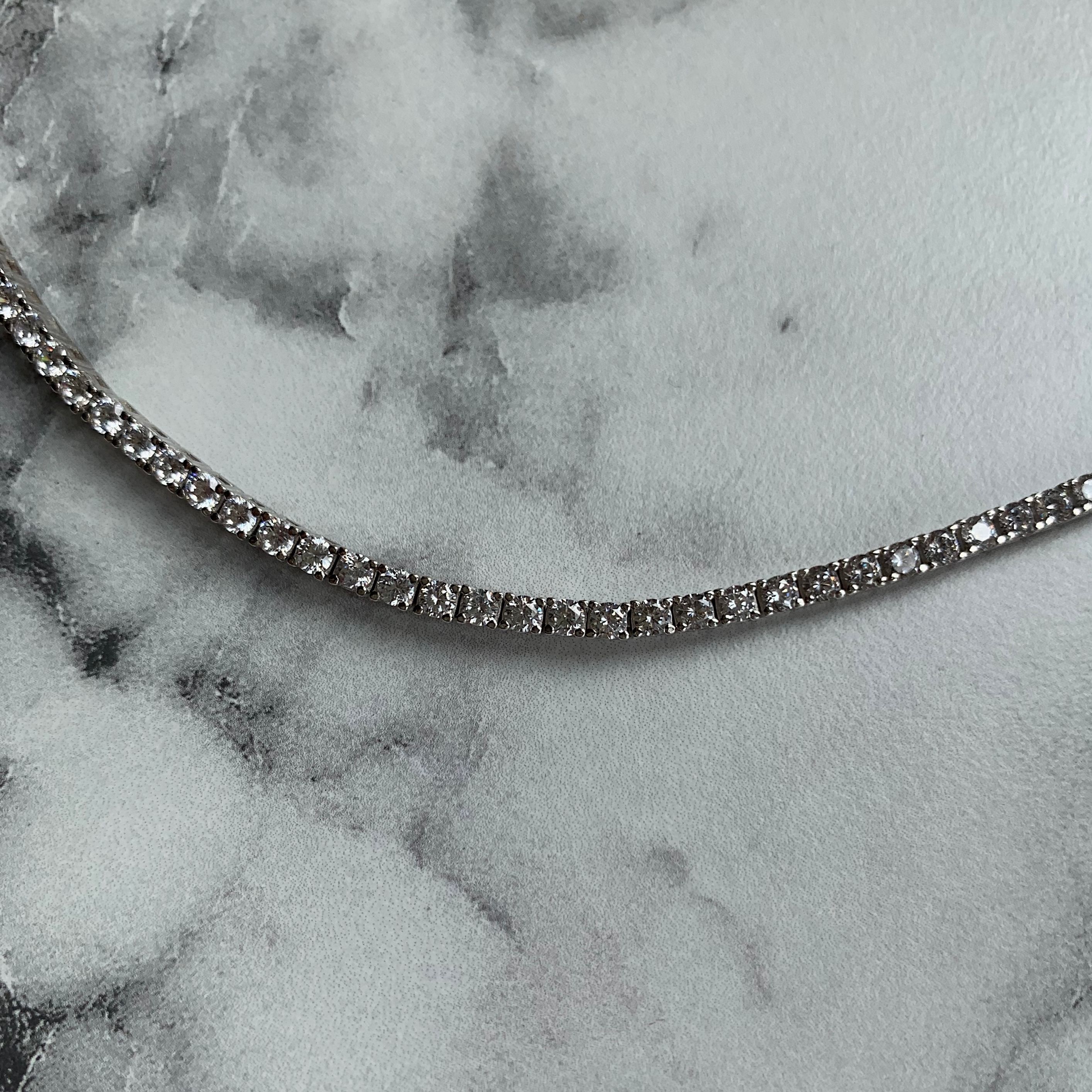 925 Silver - Slim Tennis Bracelet