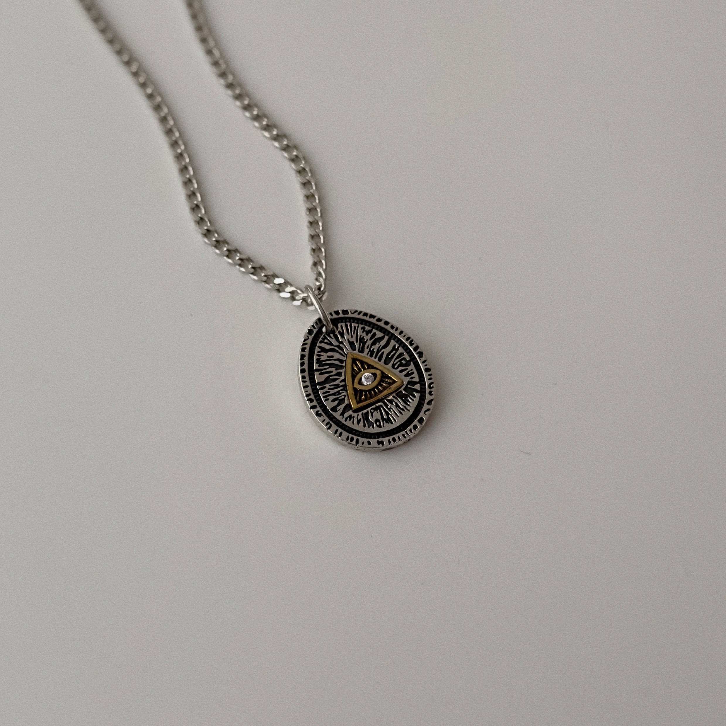 925 Gümüş - Unisex Triad Kolye
