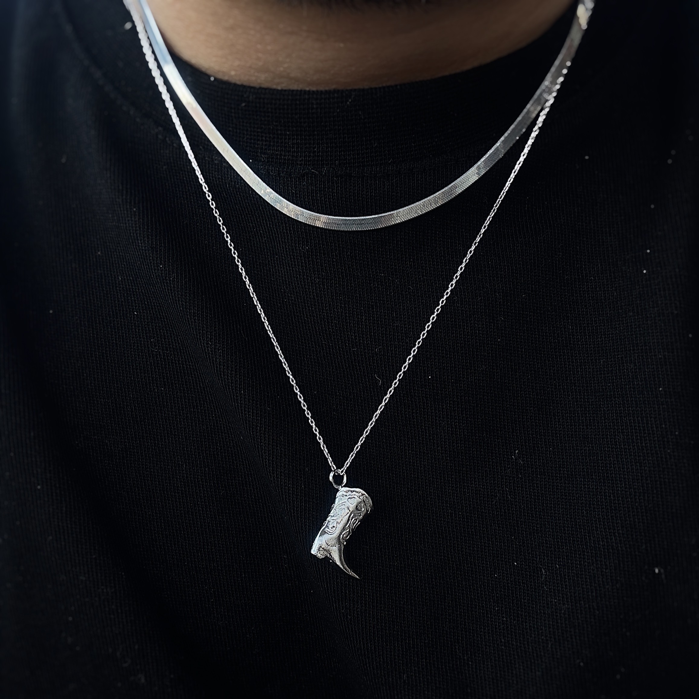 925 Gümüş - Unisex Kovboy Çizmesi Kolye