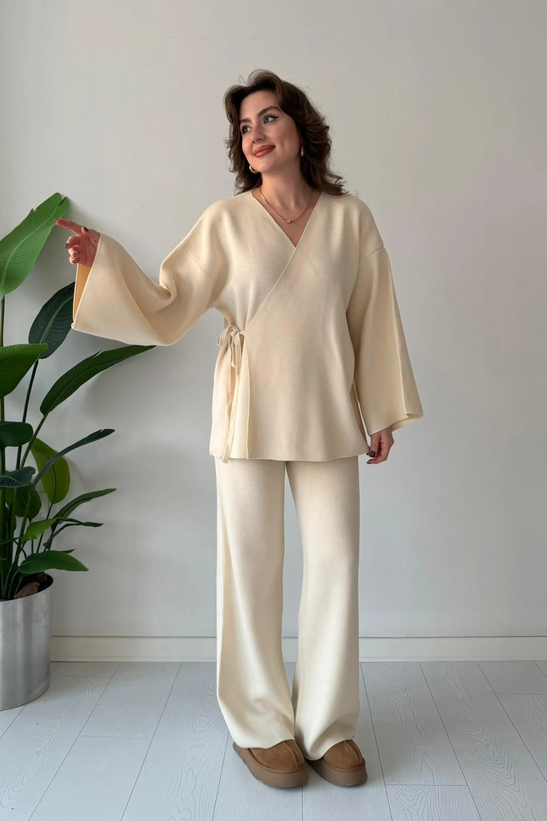 Bağlamalı Triko Takım