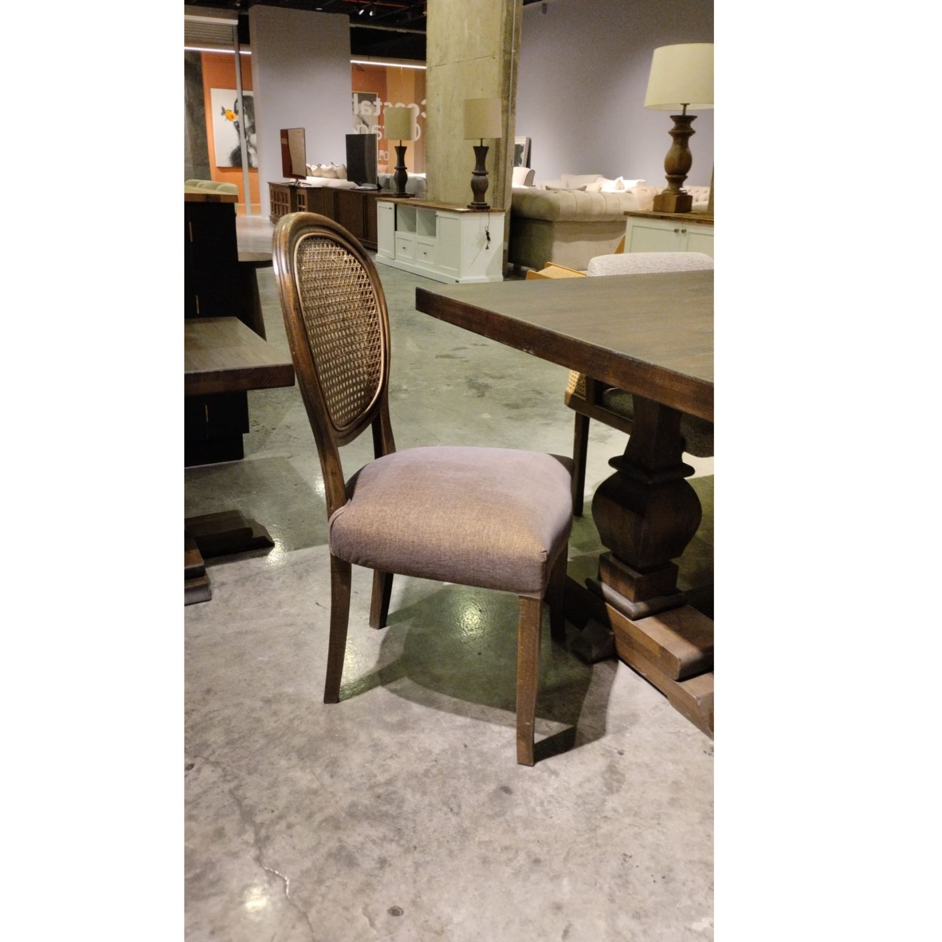 Newport Dining Chair Hasırlı