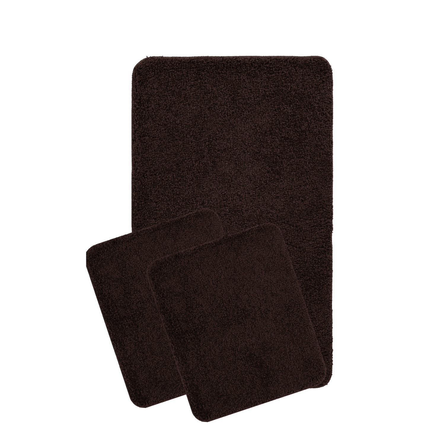 Soft Shaggy Doğal Kaymaz Taban 3'lü Banyo Paspası 60x100 - 50x60 - 50x60
