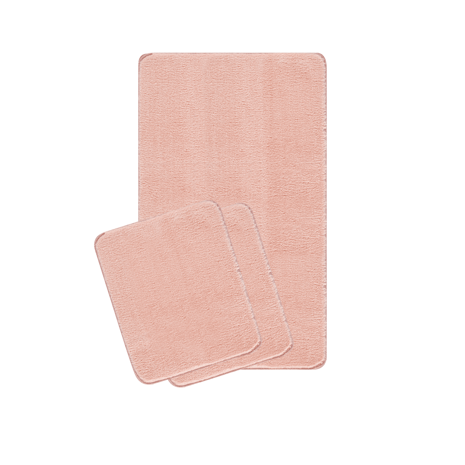 Sadiva Doğal Kaymaz Taban 3'lü Banyo Paspası 60x100 - 50x60 - 50x60