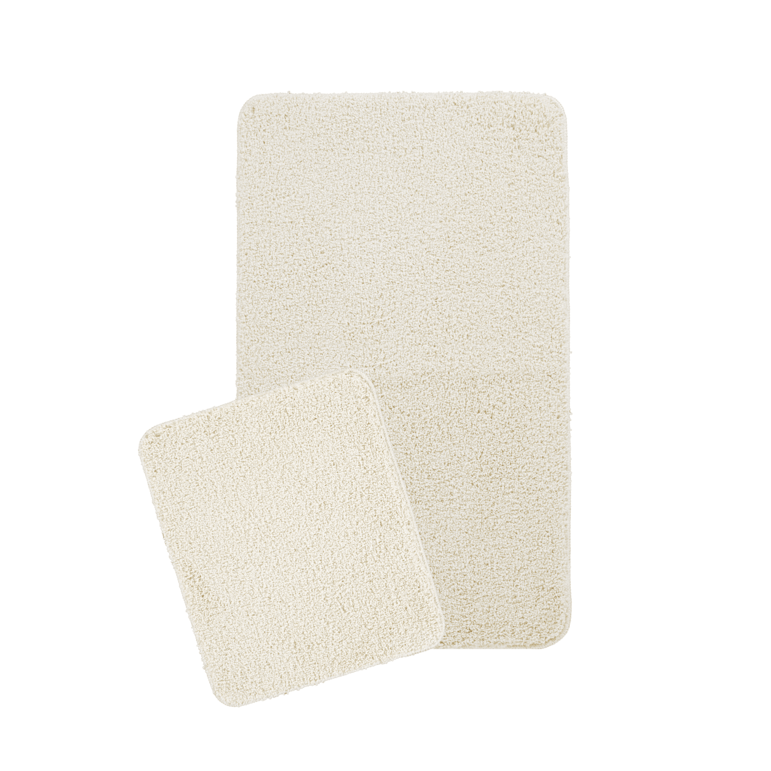 Soft Shaggy Doğal Kaymaz Taban 2'li Banyo Paspası 60x100 - 50x60