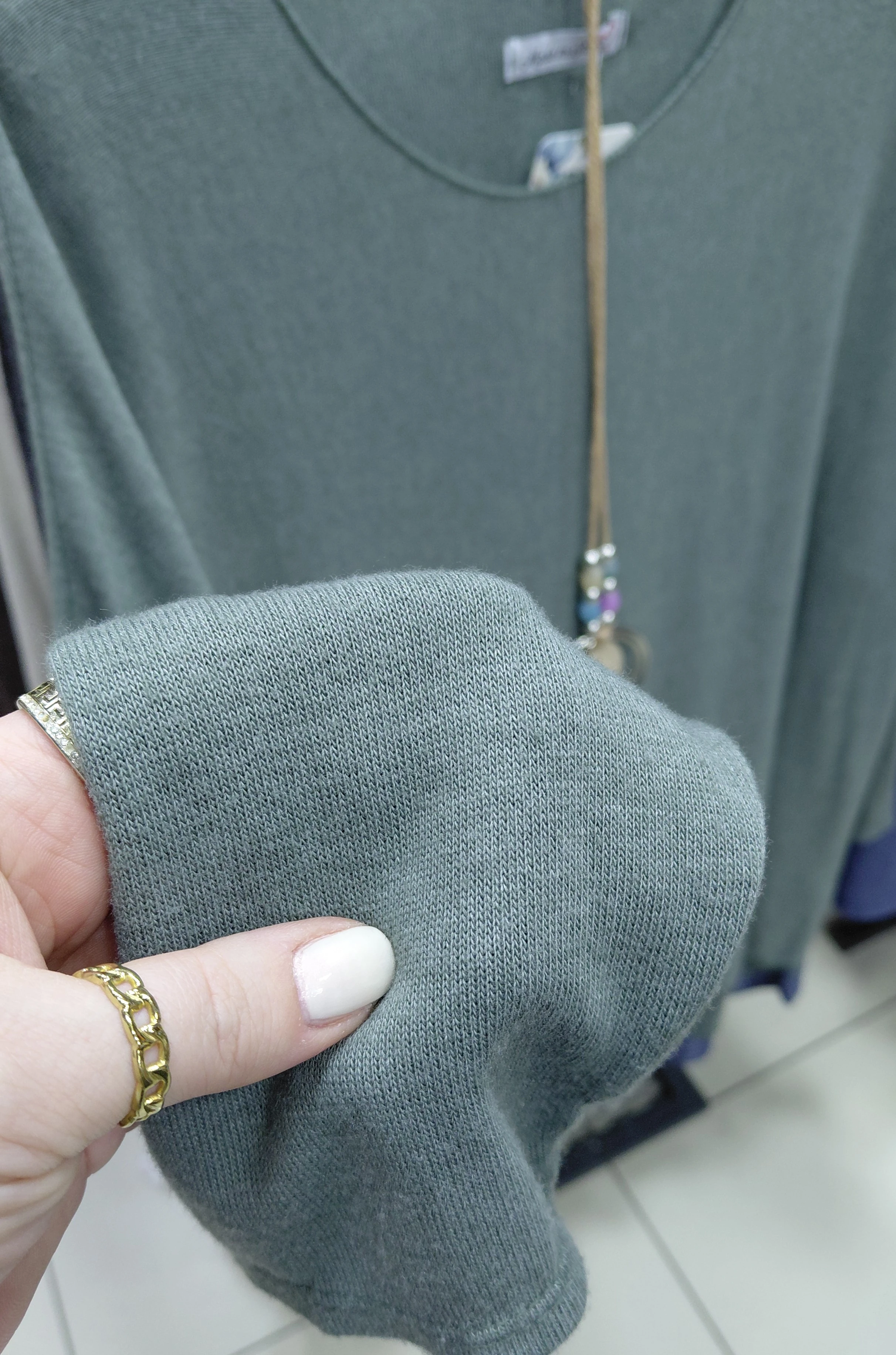 Kolyeli Triko Basic Tunik