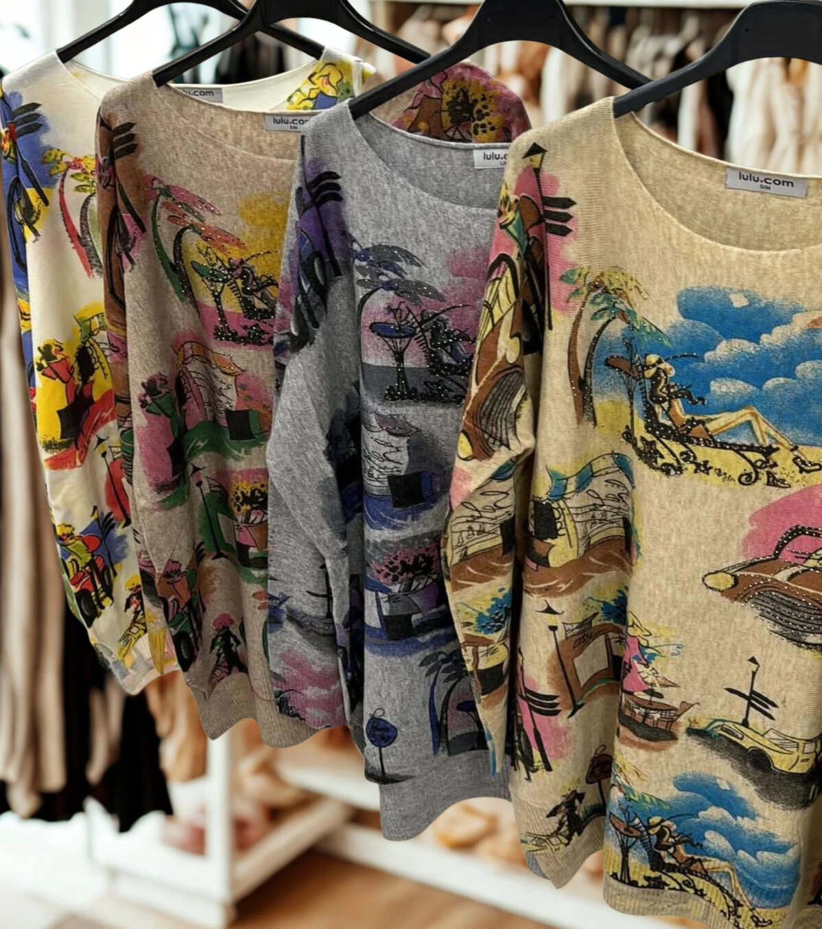 Karışık Desenli İtalyan Kazak