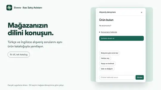 Sivora: ikas Satış Asistanı ekran görüntüsü 4