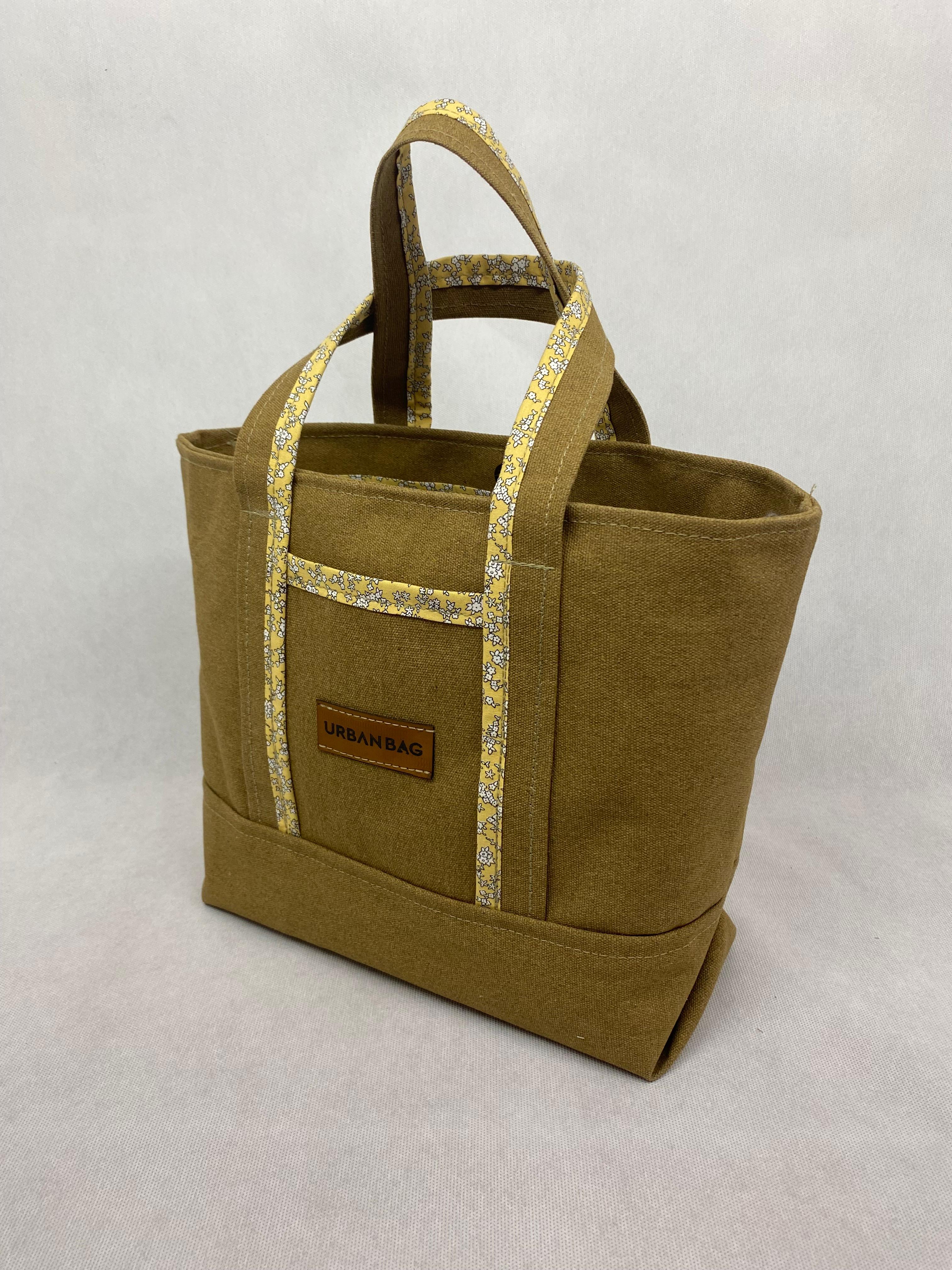 Hardal Floral Kol Çantası