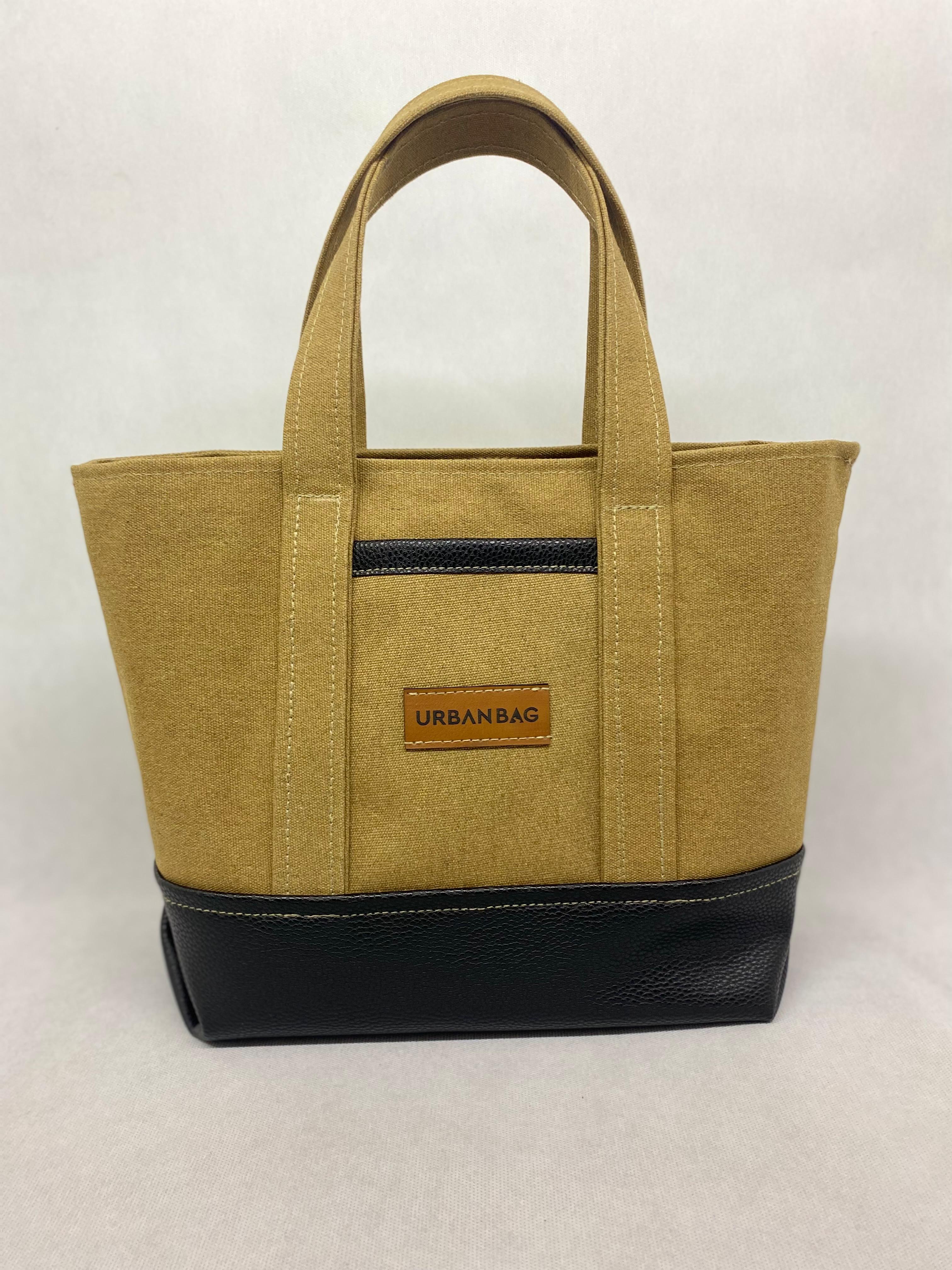 Hardal Siyah Deri Kol Çanta