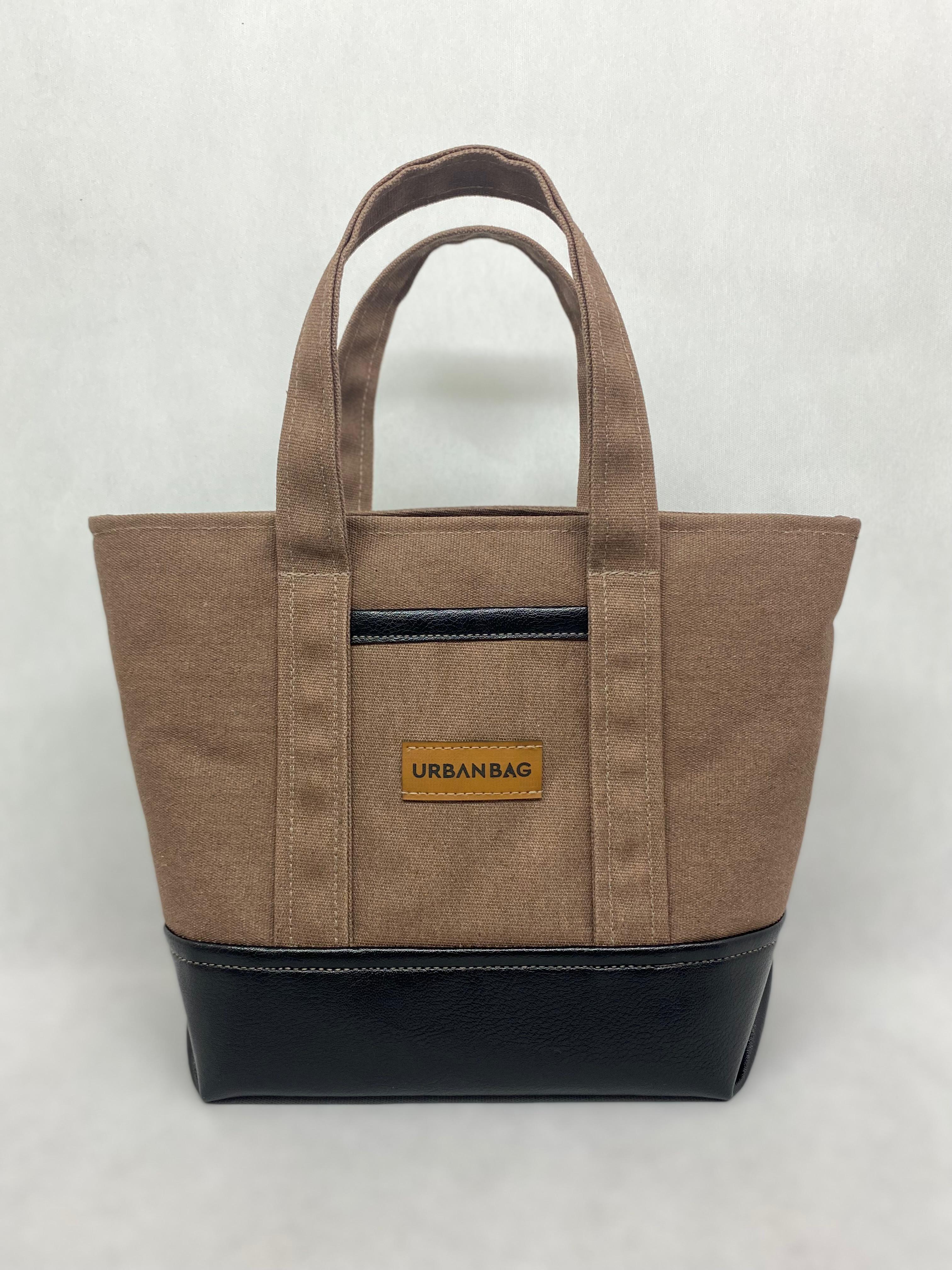 Gülkurusu Siyah Deri Kol Çantası