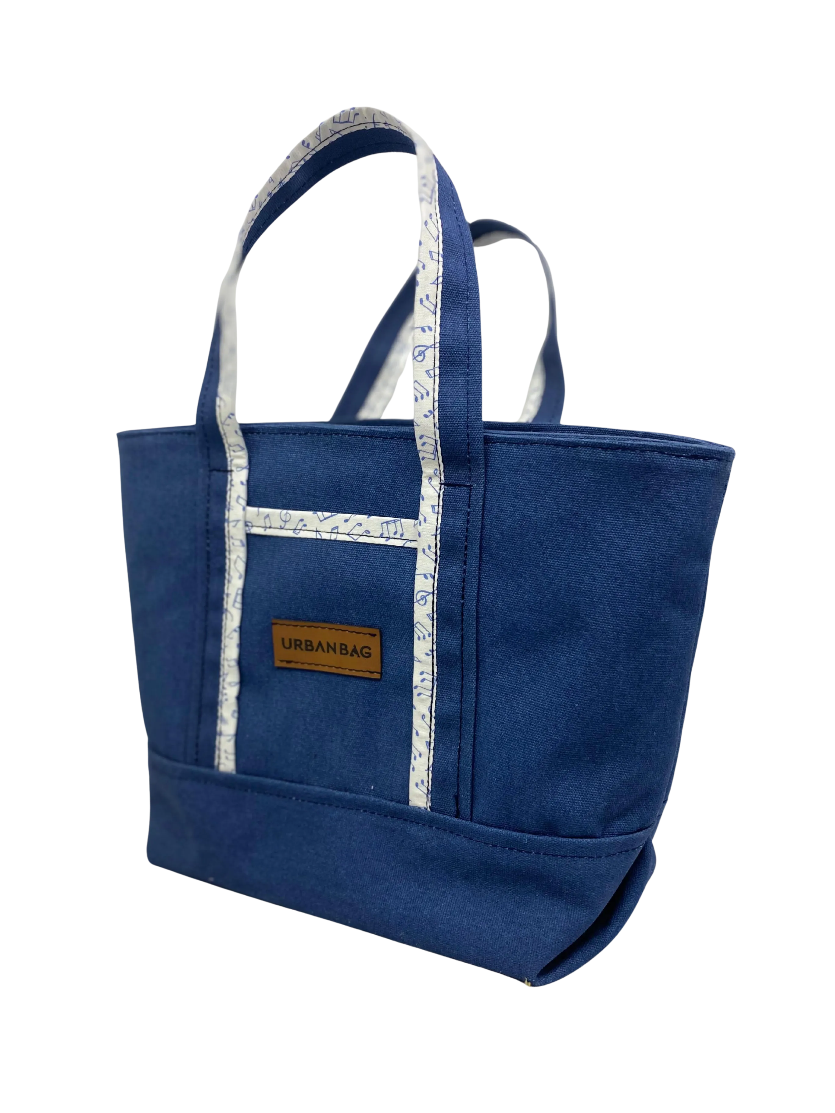 Denim Mavi Notalar Kol Çantası