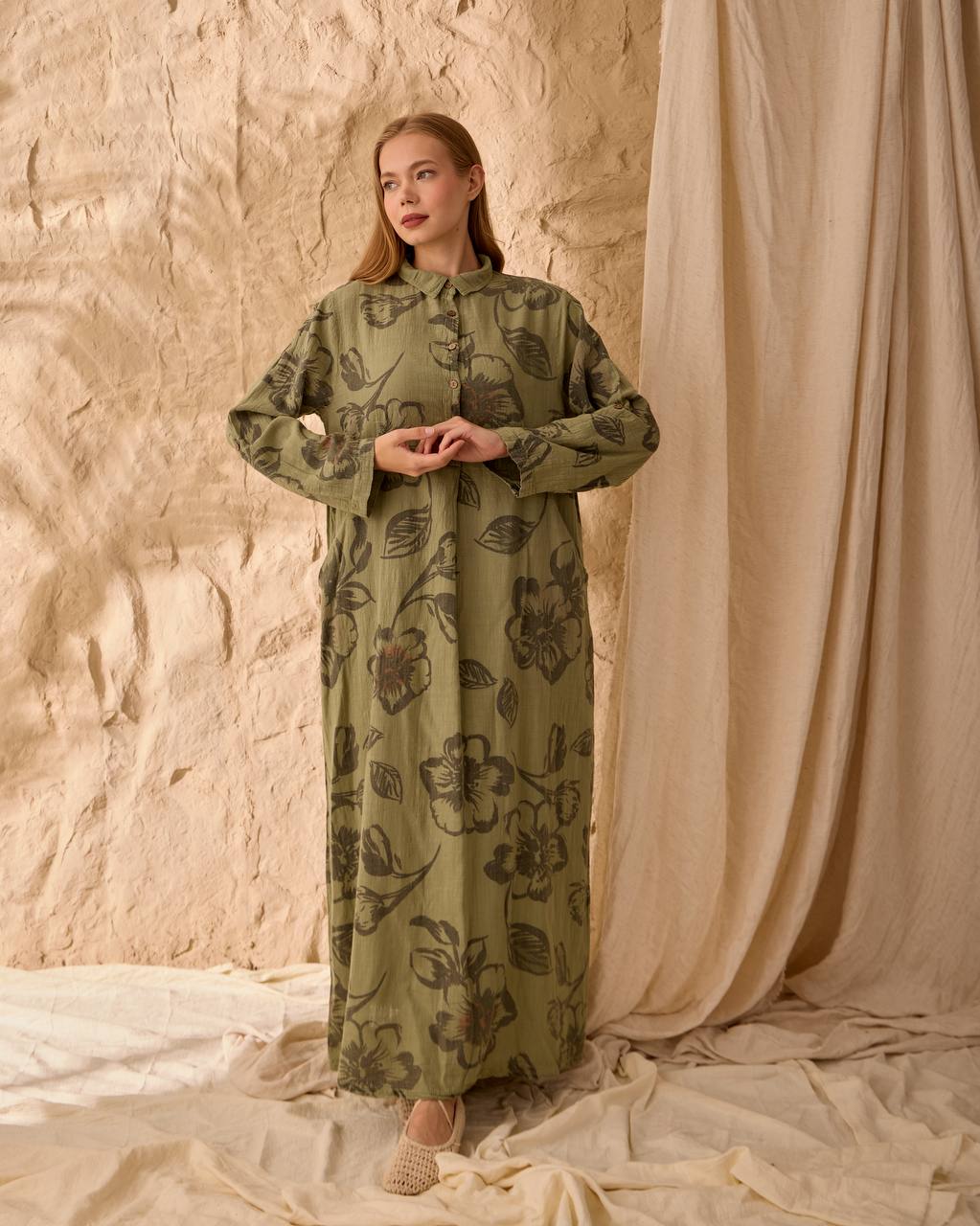 0097  DESENLİ KETEN