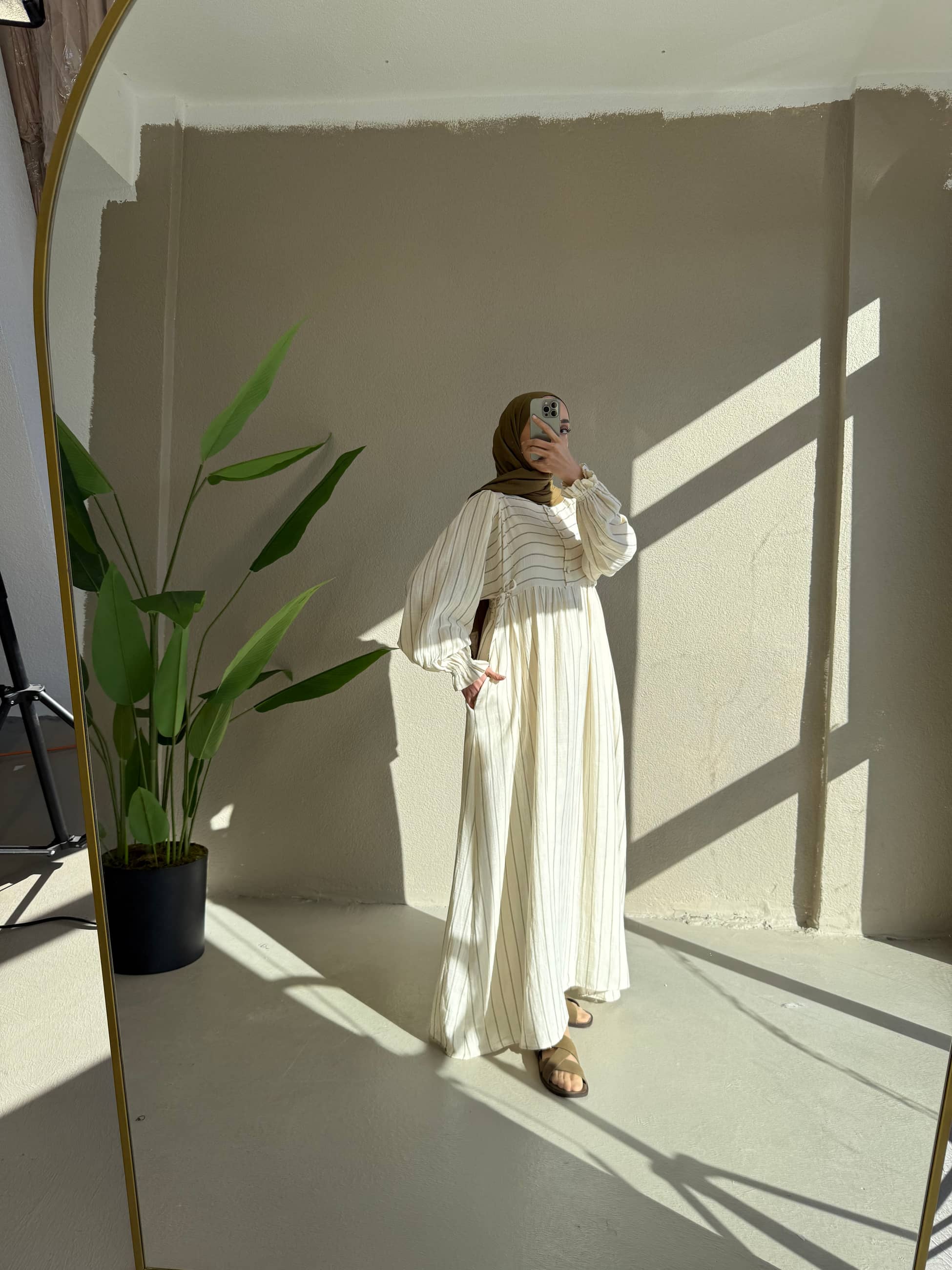 0087 Çizgli müslin