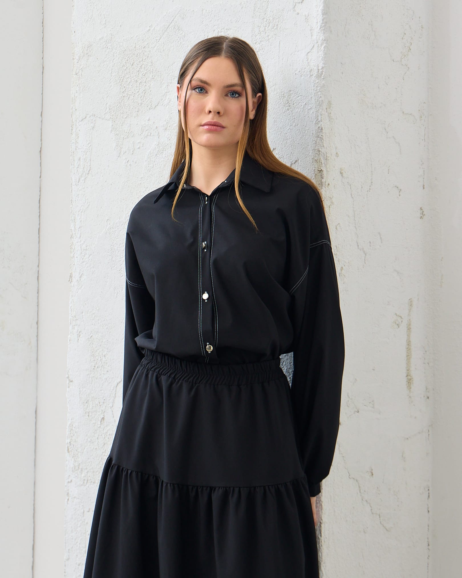 0081 - Gömlekli Elbise Takım