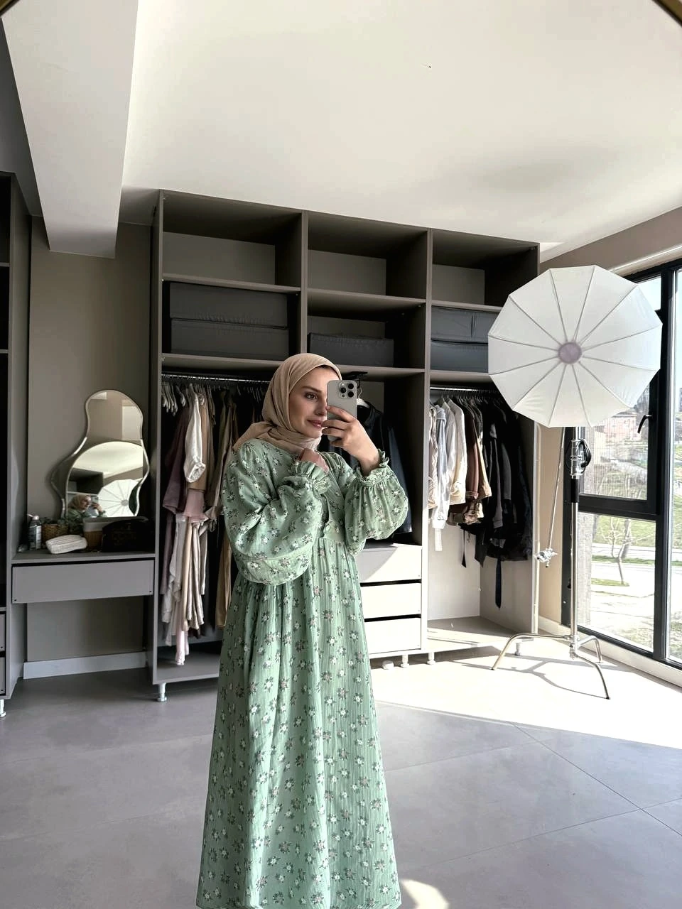 0091 Çiçek müslin elbise