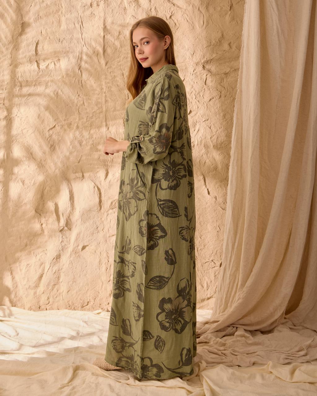 0097  DESENLİ KETEN