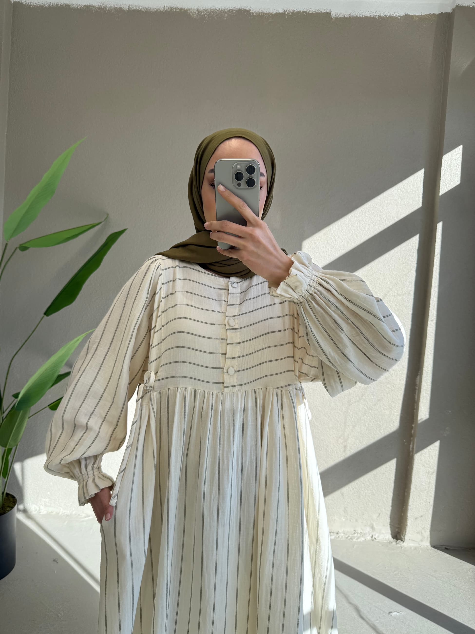 0087 Çizgli müslin