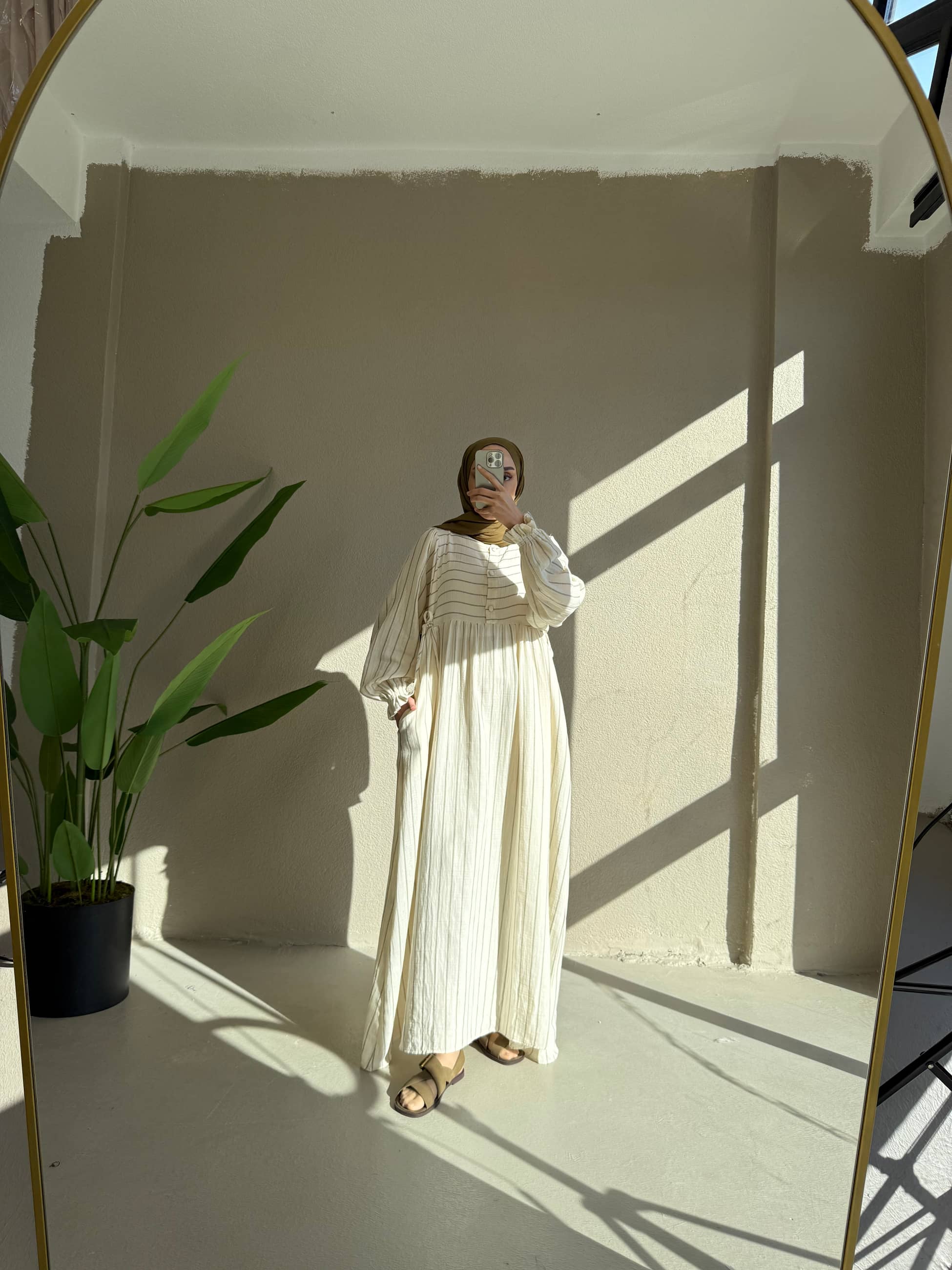 0087 Çizgli müslin