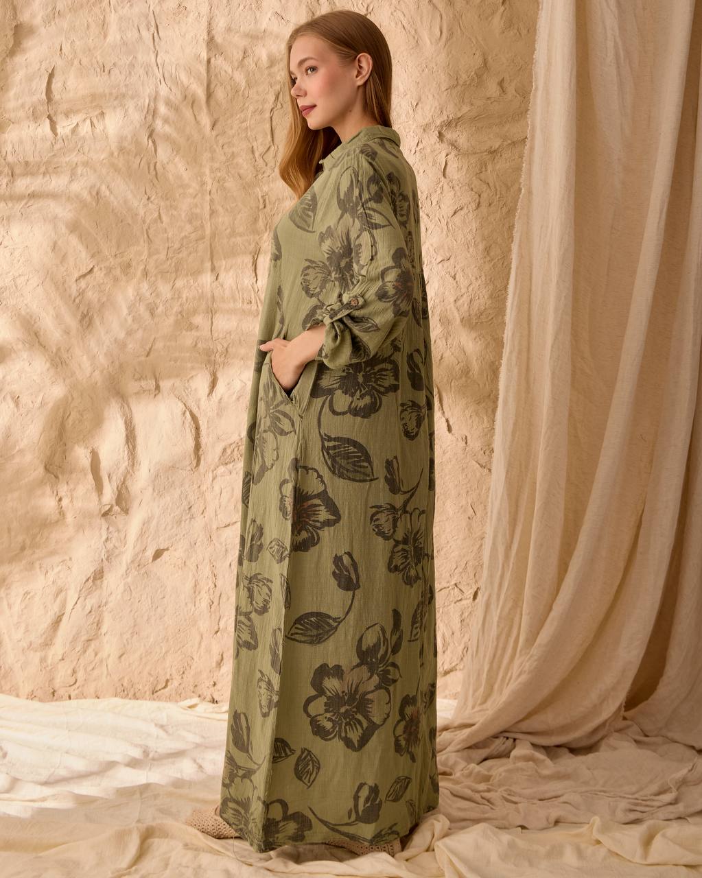 0097  DESENLİ KETEN