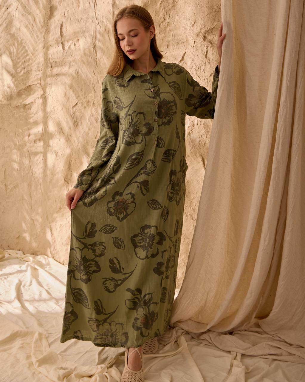 0097  DESENLİ KETEN