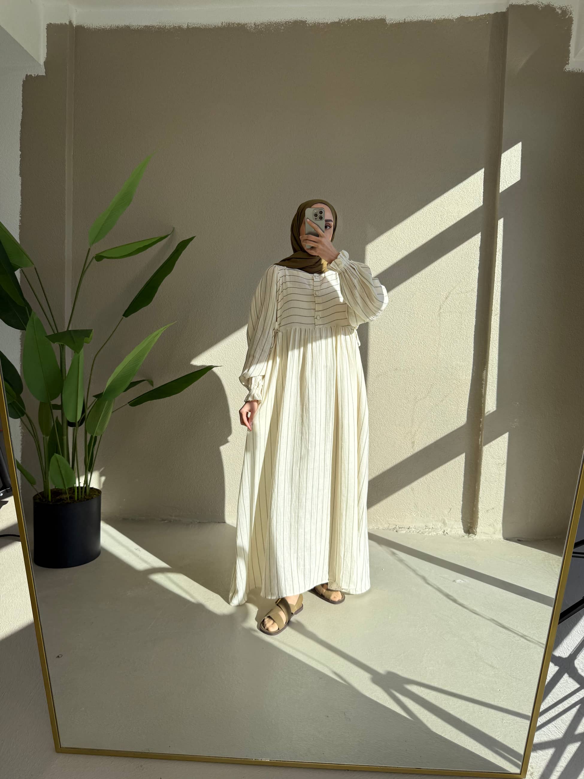 0087 Çizgli müslin