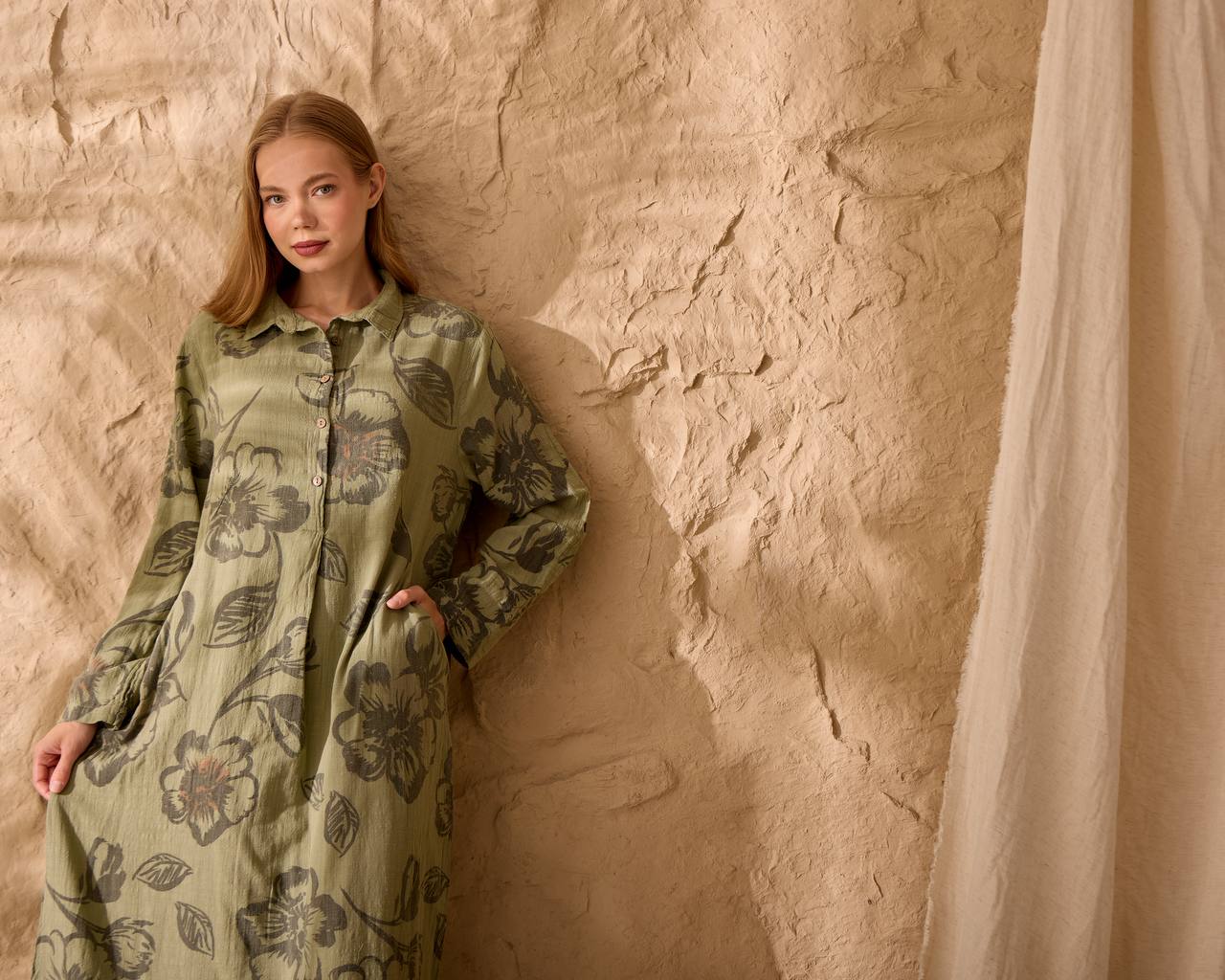 0097  DESENLİ KETEN