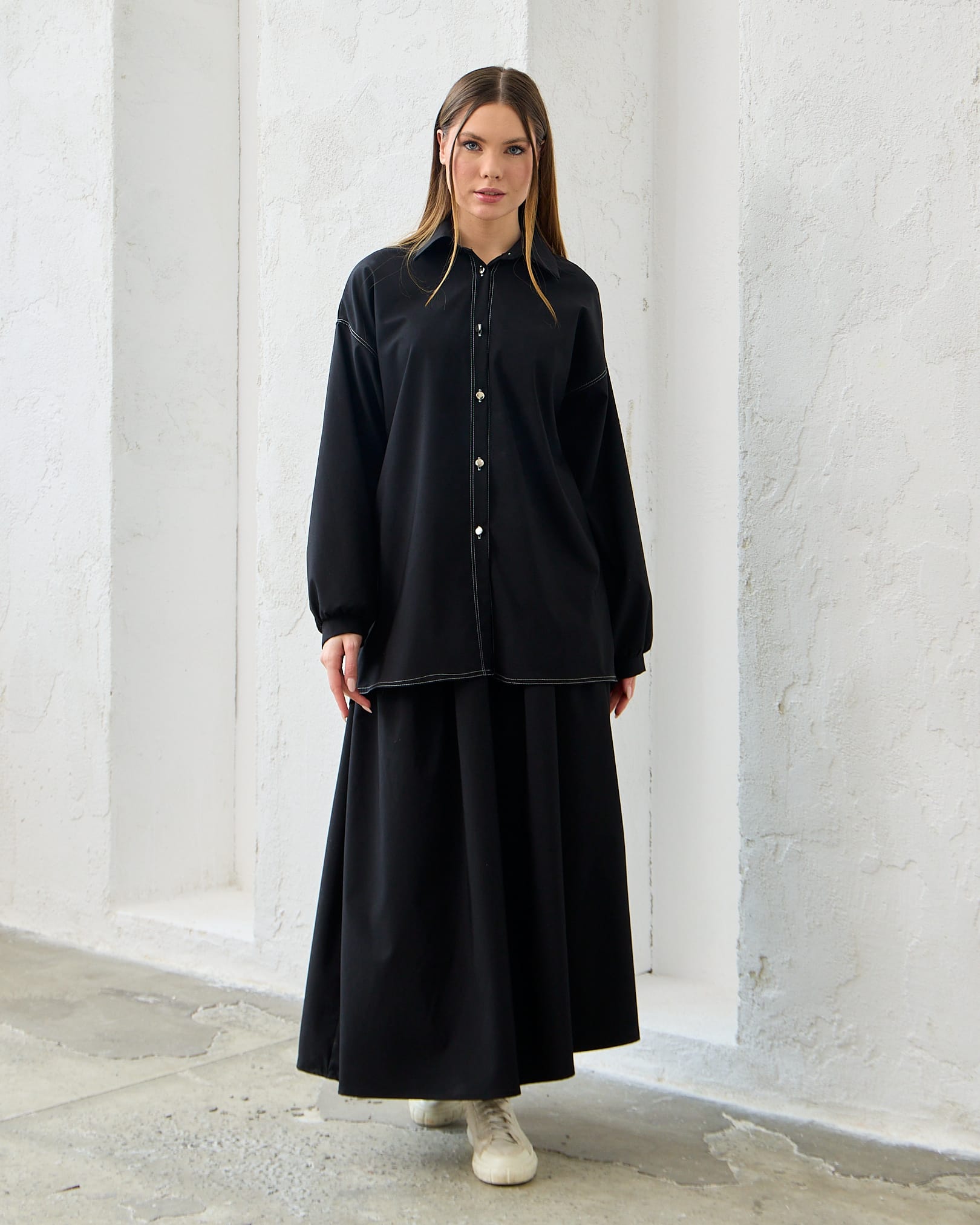 0081 - Gömlekli Elbise Takım