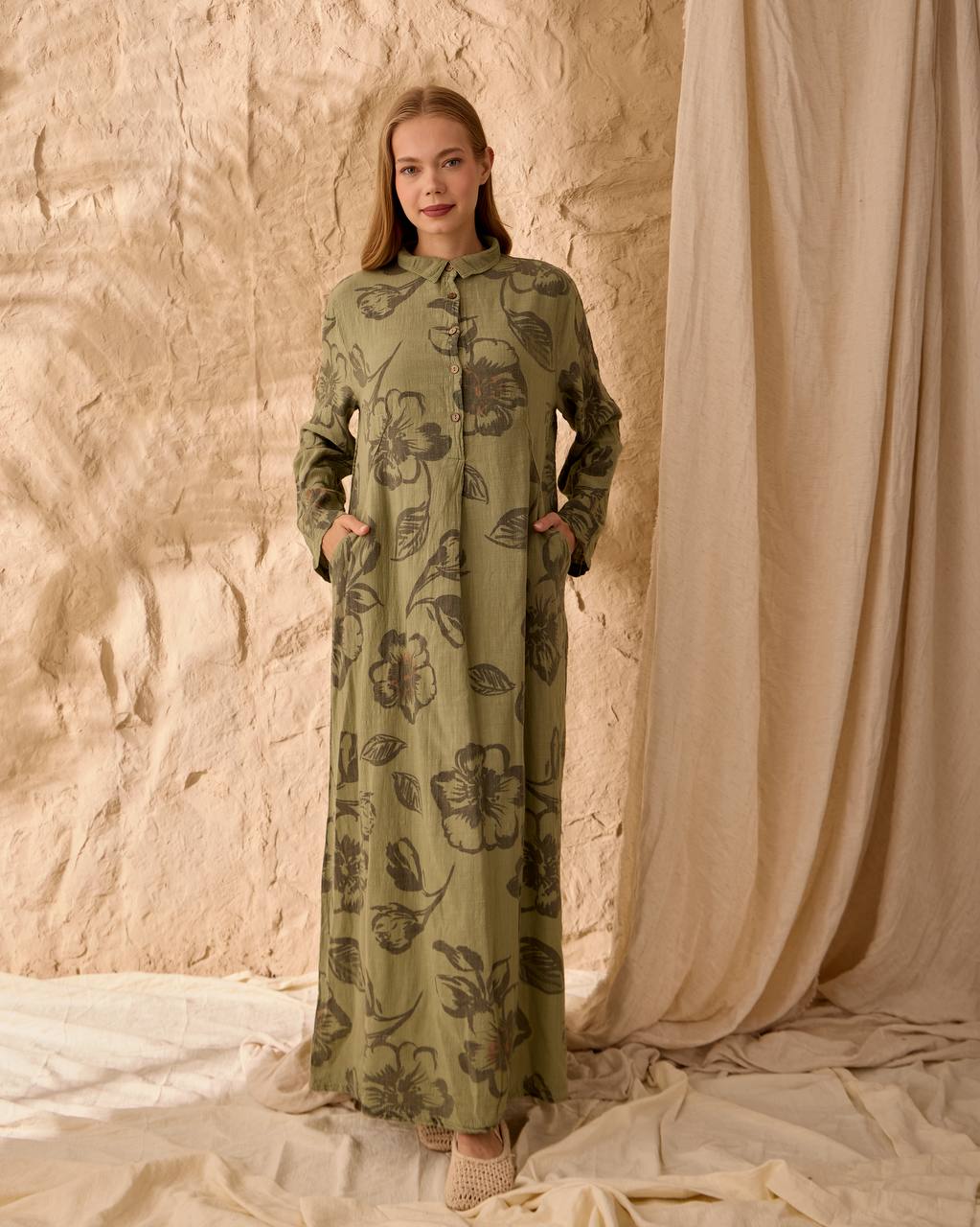 0097  DESENLİ KETEN