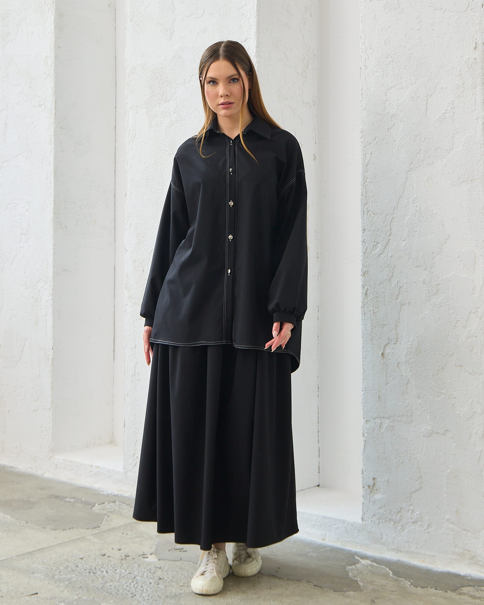 0081 - Gömlekli Elbise Takım