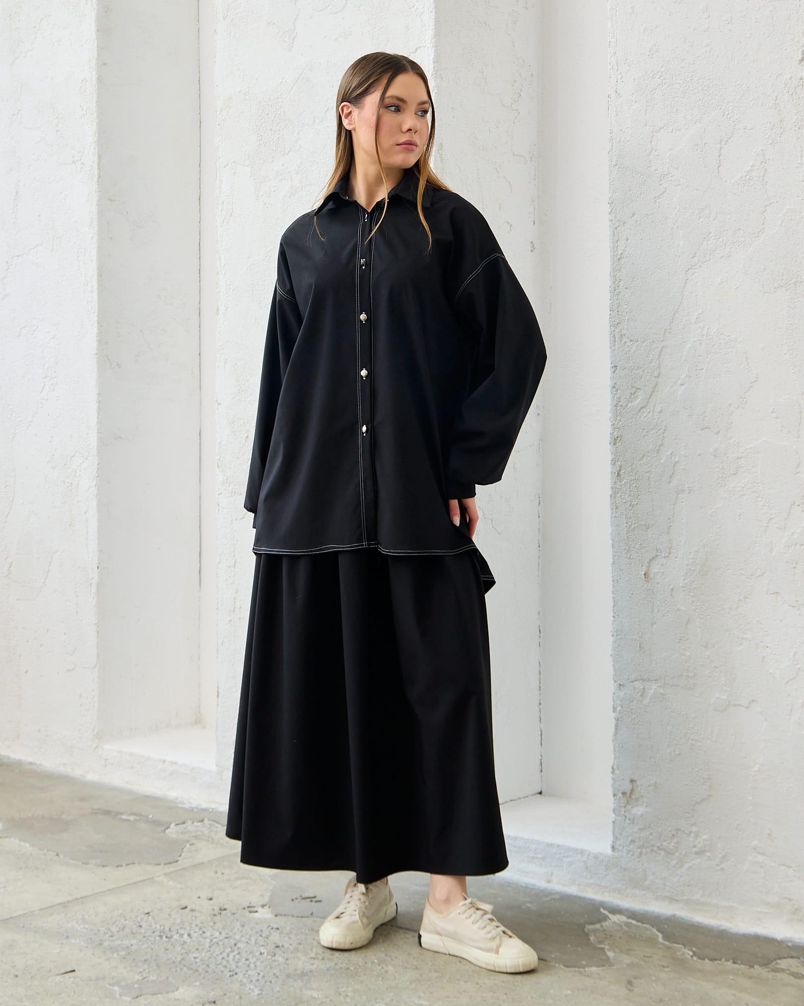 0081 - Gömlekli Elbise Takım