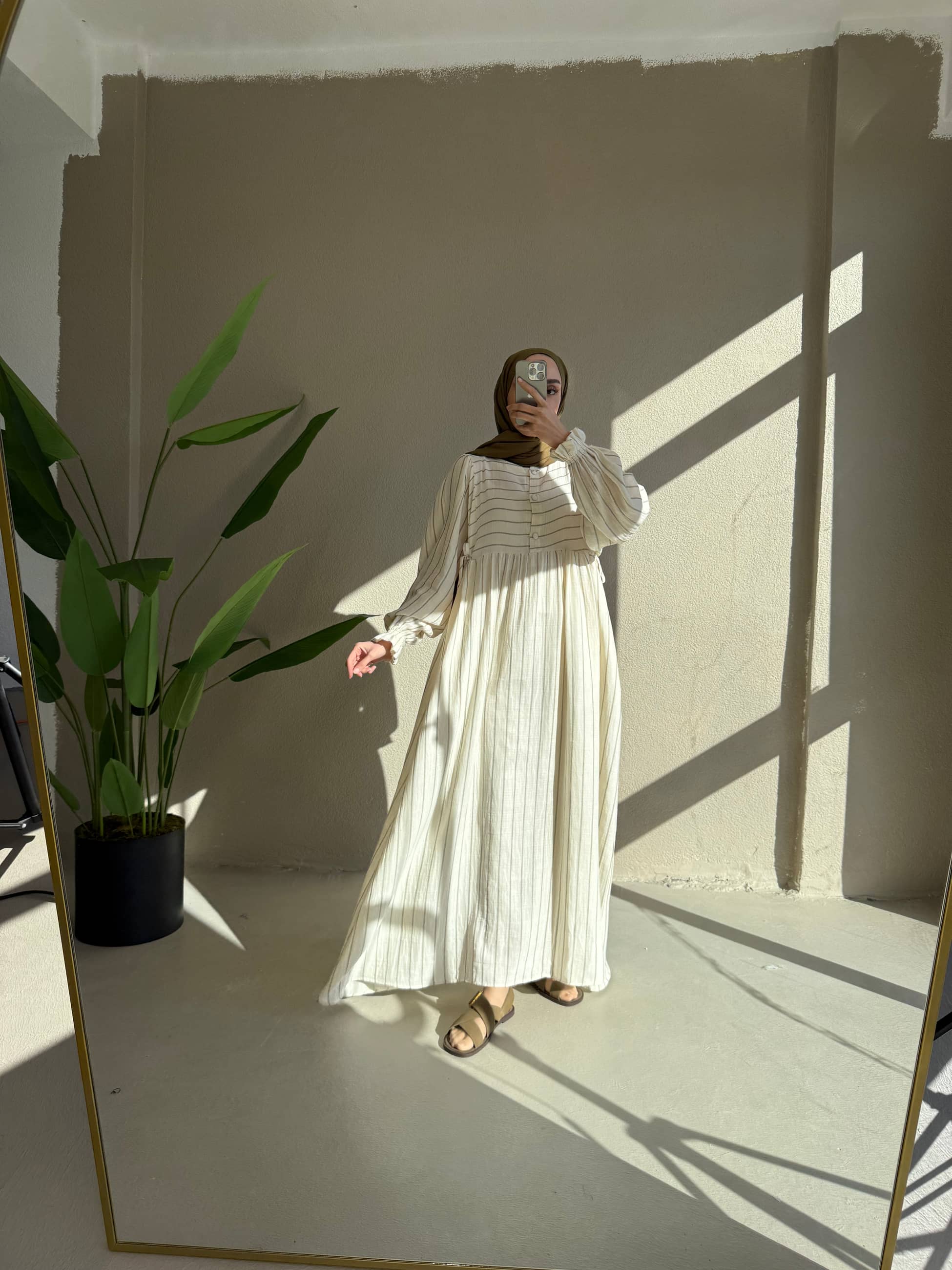 0087 Çizgli müslin