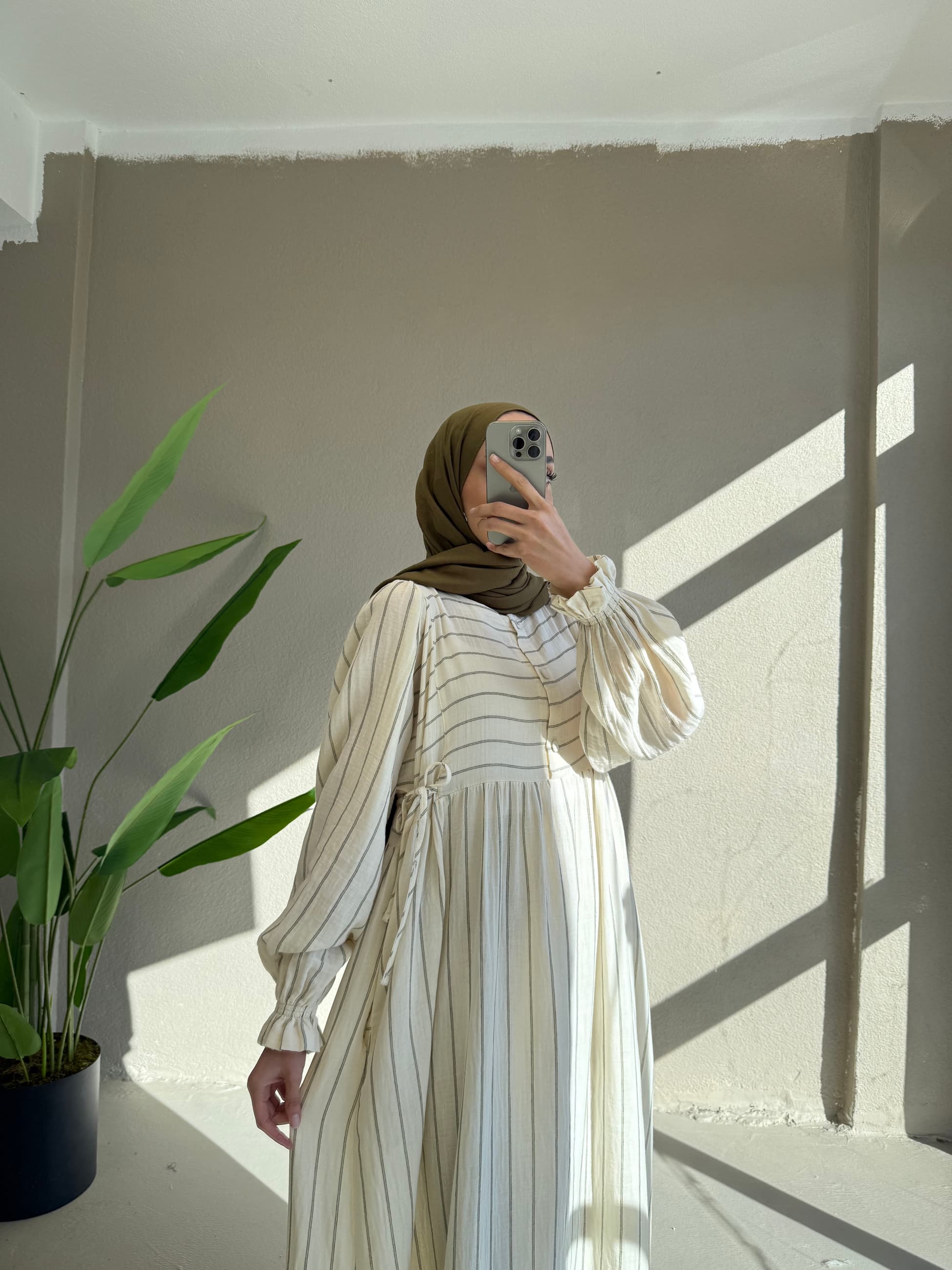 0087 Çizgli müslin