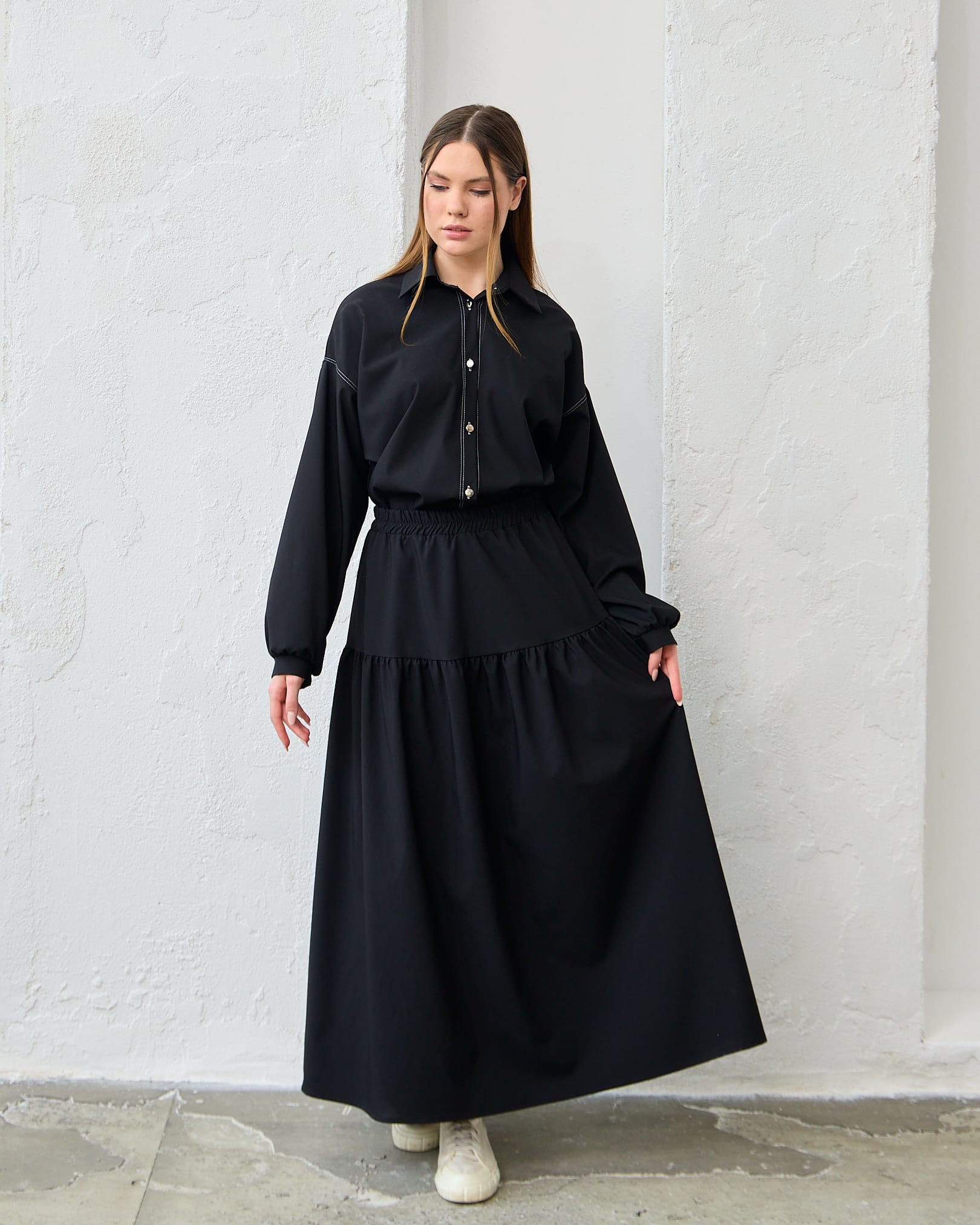 0081 - Gömlekli Elbise Takım