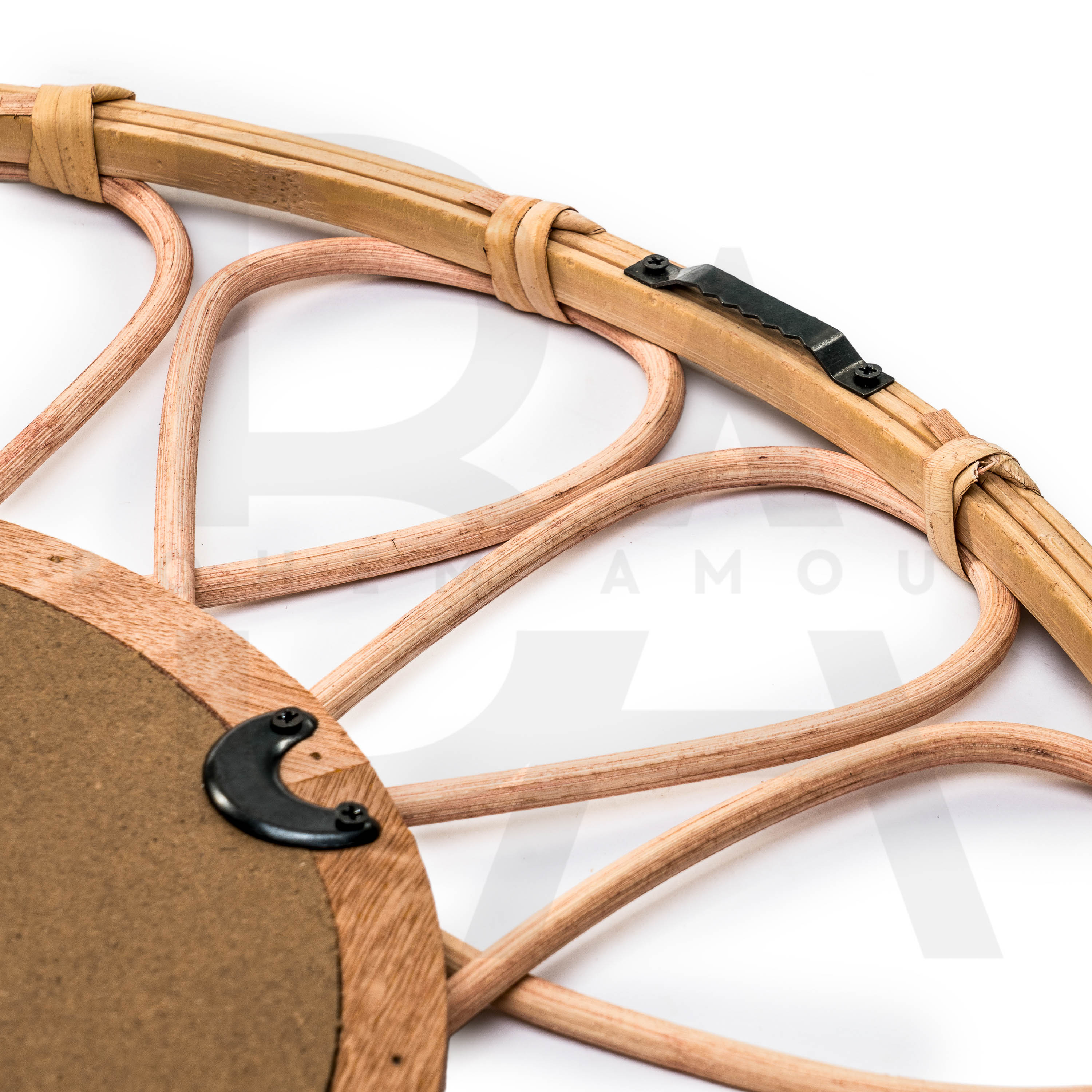 Yuvarlak Göz Damla Bambu Ayna