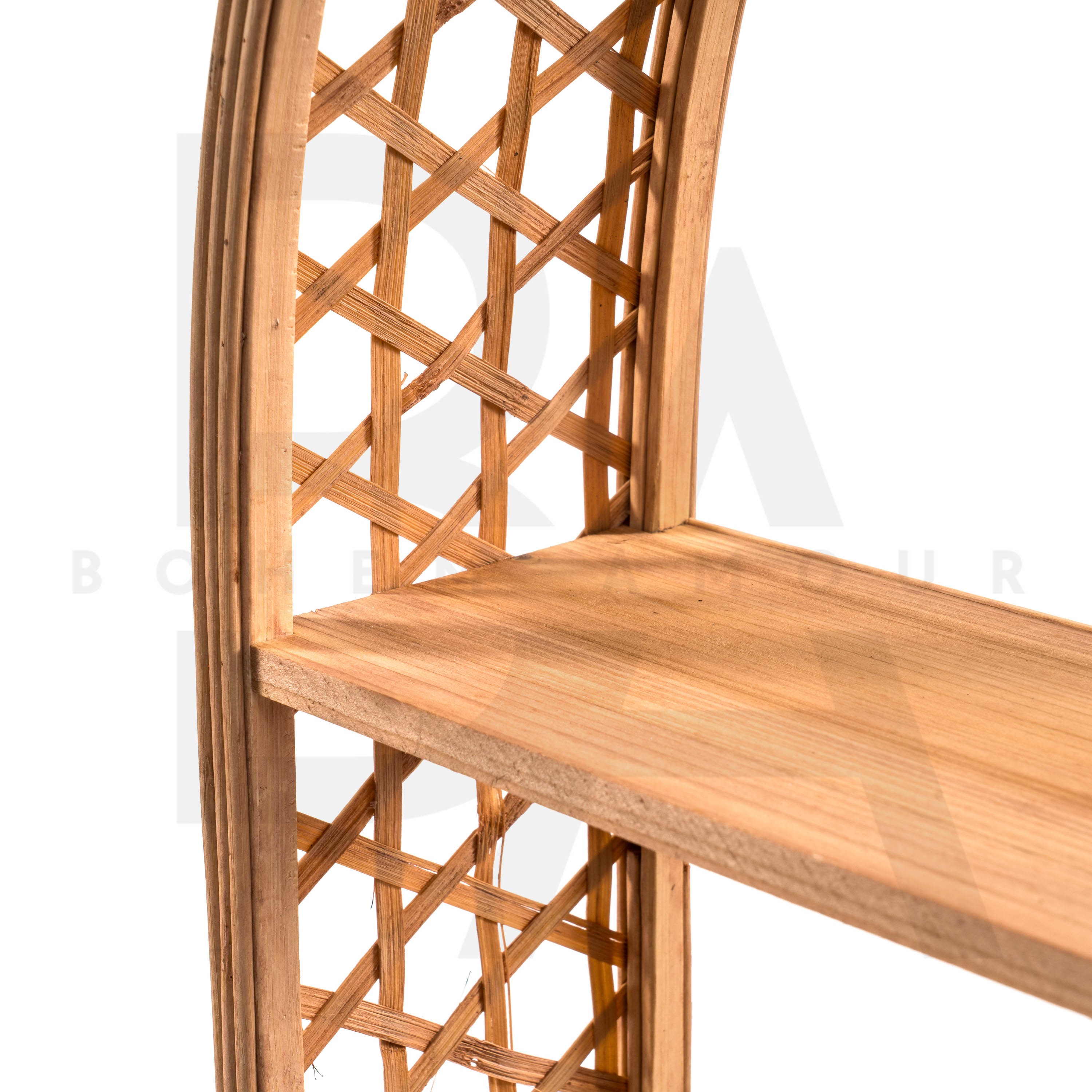 Oval Kafes Örgülü Raflık