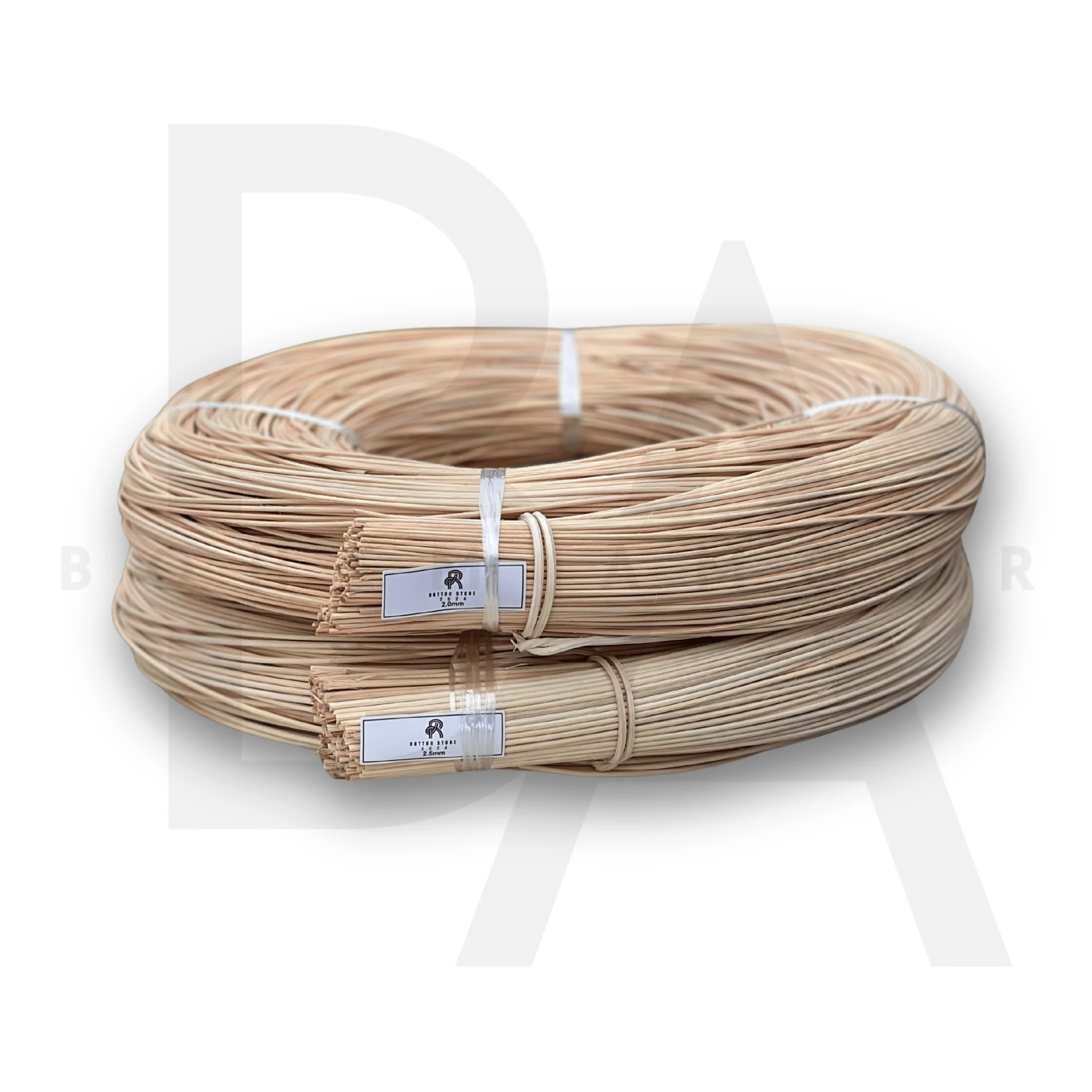 2 mm Rattan Renk Tonları Geçişli Doğal Bambu Çubuk 1 kg